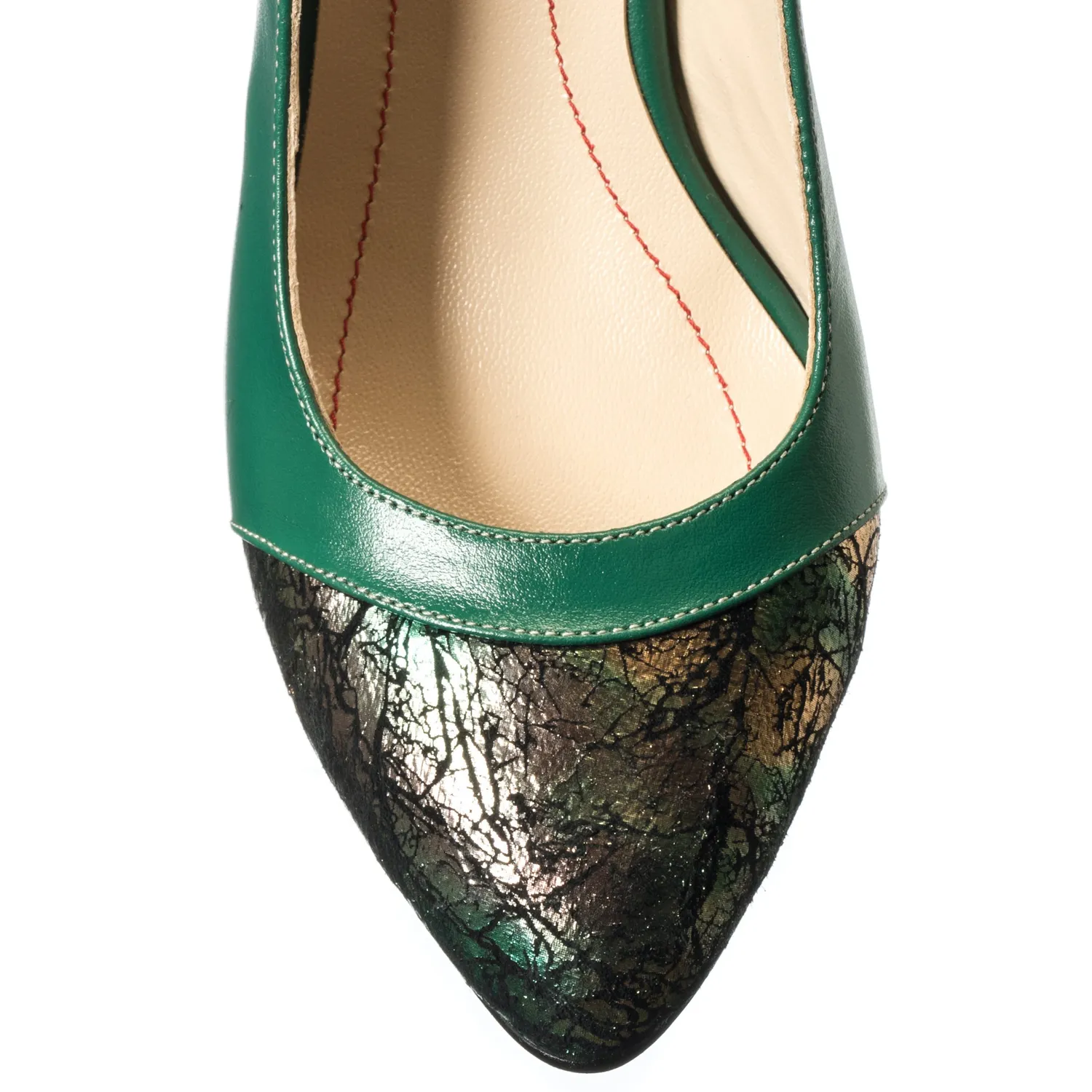 Catinca Shoes A55 VST sandale piele verde