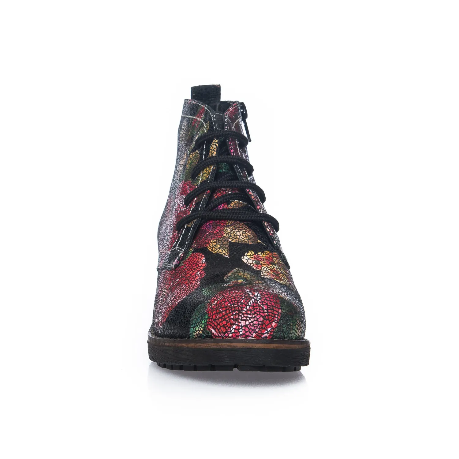 Catinca Shoes BC16 PF ghete damă flori piele naturală