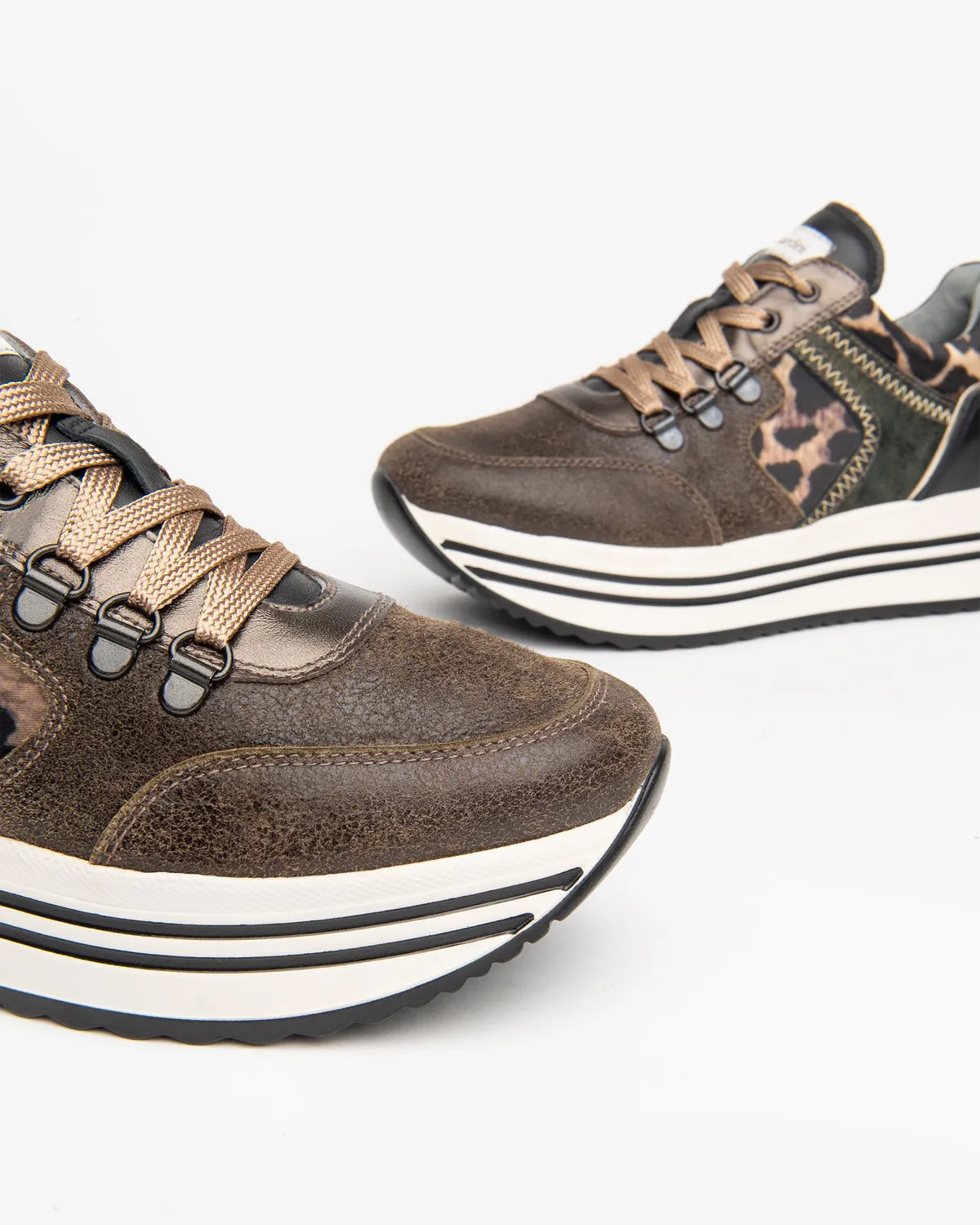 NeroGiardini sneakers dama piele print animal