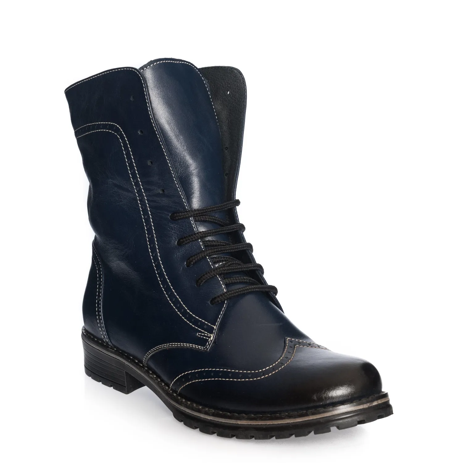 Catinca Shoes BC4 ghete dama piele albastru