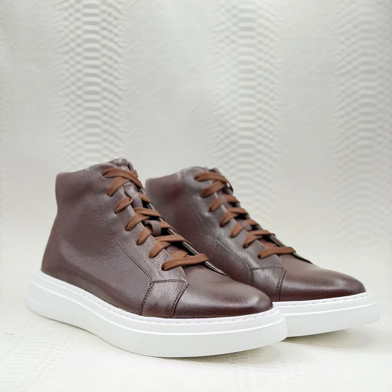 Lucas Shoes 855 A Bizon ghete barbati maro piele