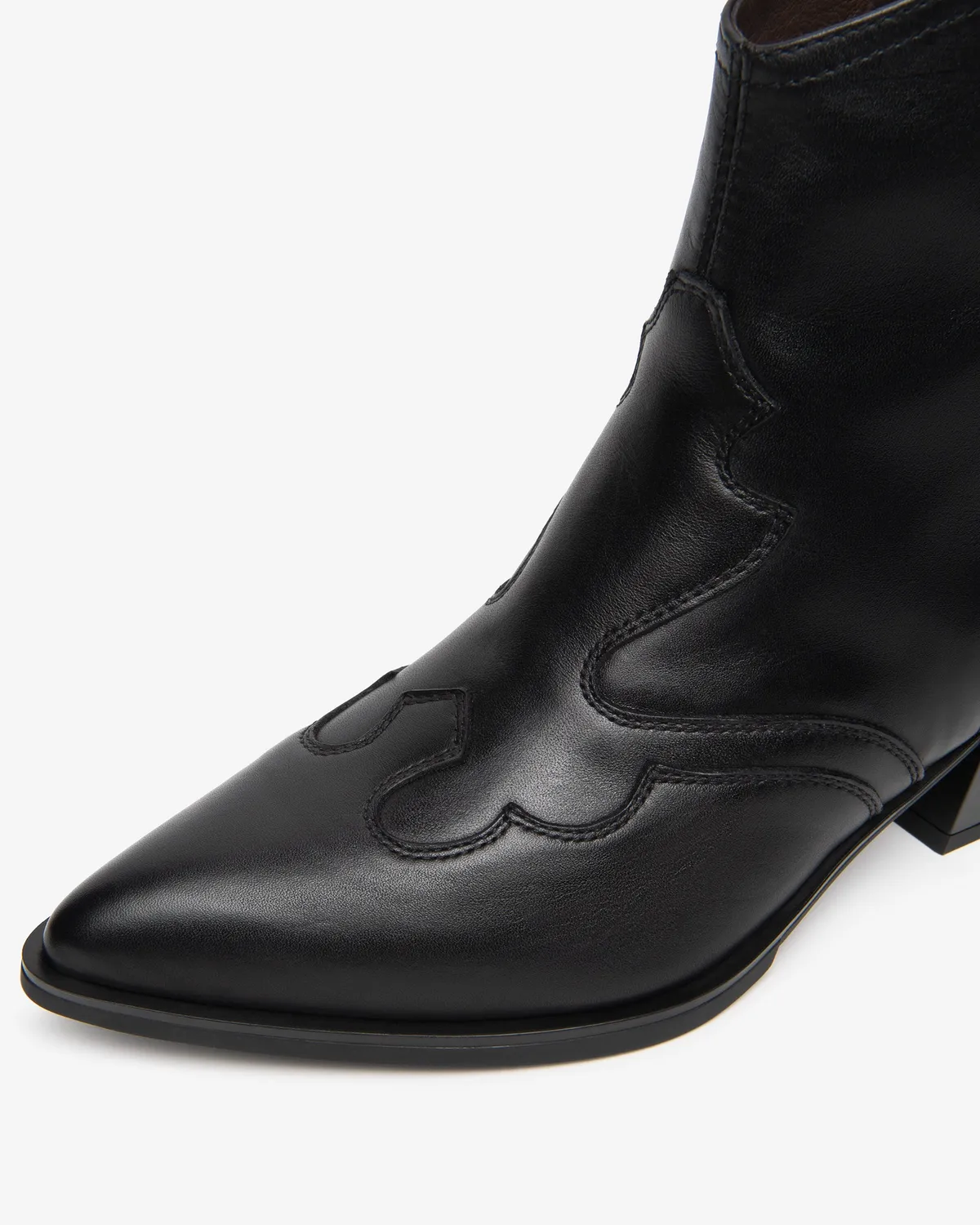 NeroGiardini botine dama piele western toc 50 mm