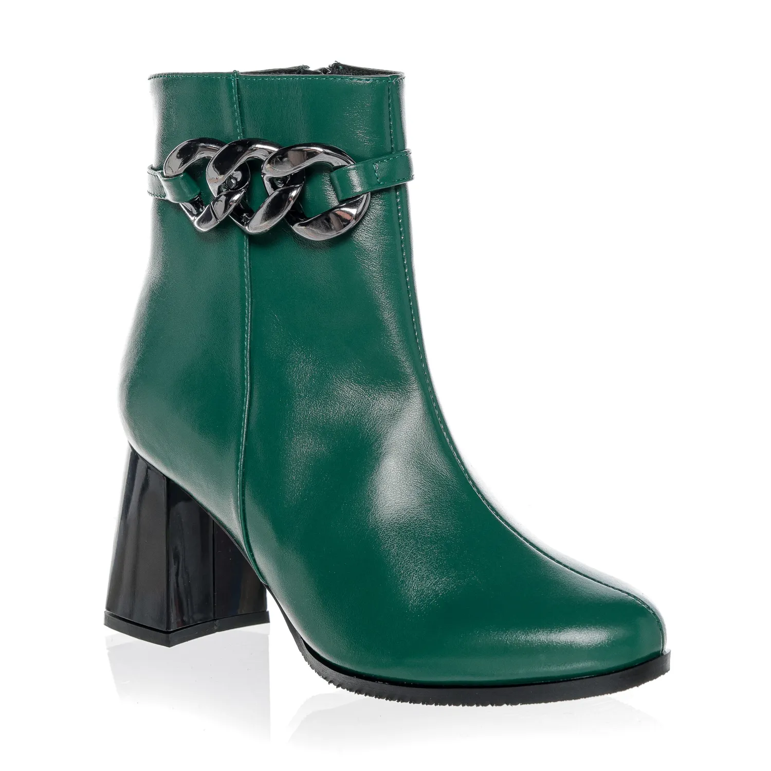 Catinca Shoes GX74 V ghete dama piele verde box