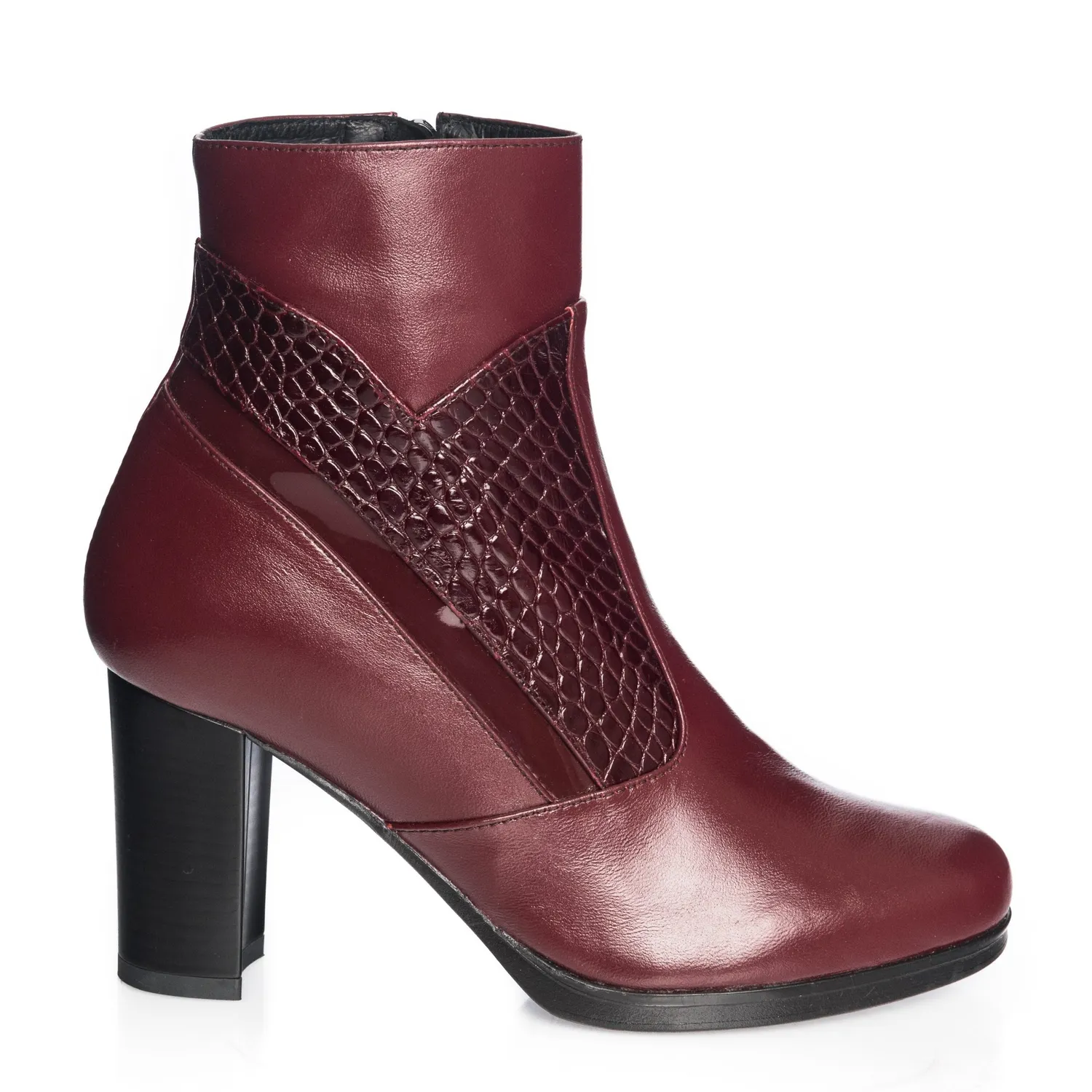 Catinca Shoes GX26 BBC ghete piele bordo croco