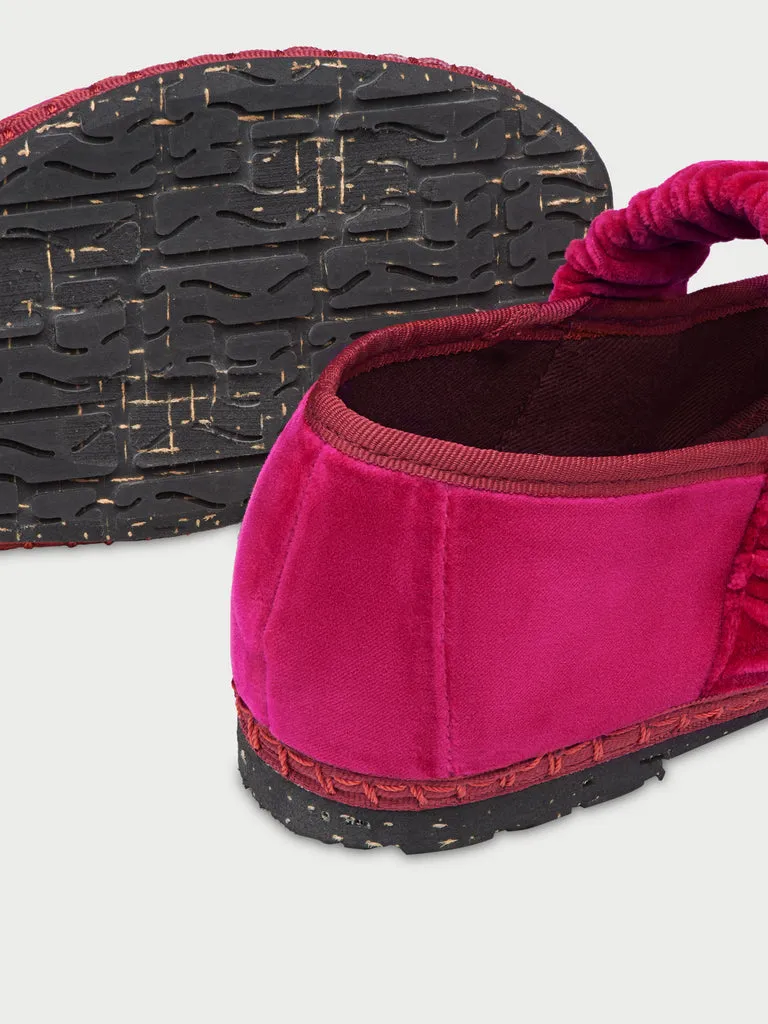 Flagelus Mafalda Plum pantofi catifea roz