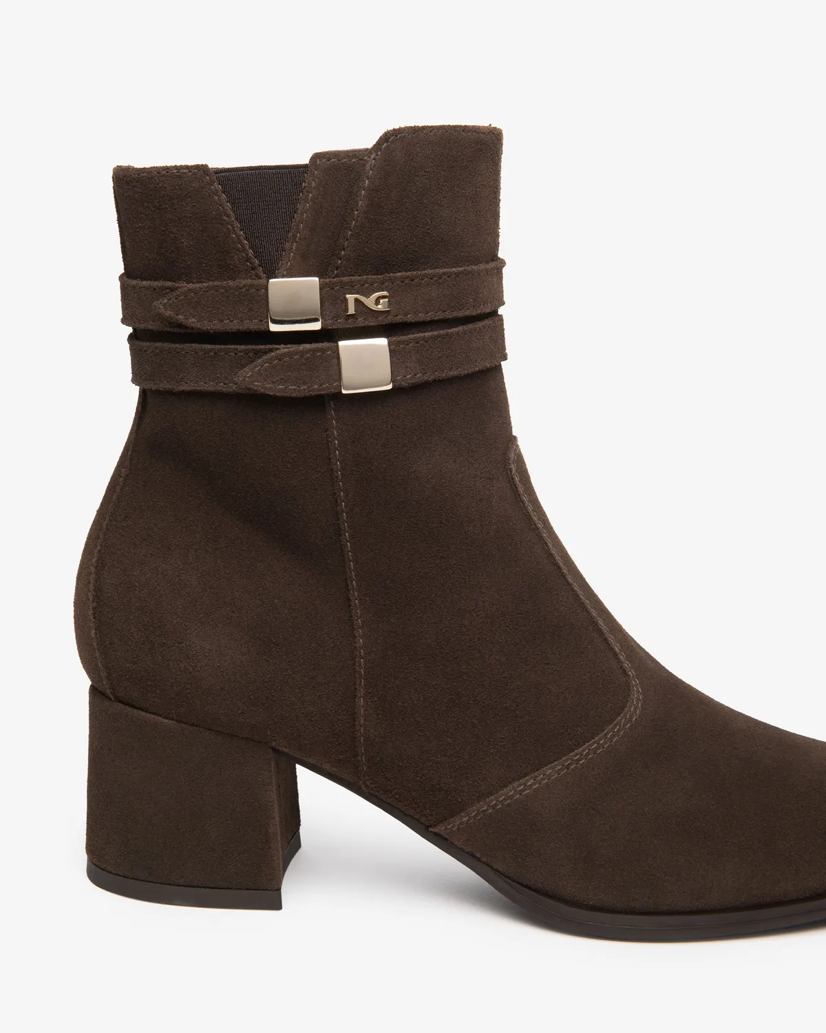 NeroGiardini botine piele intoarsa dama toc 60