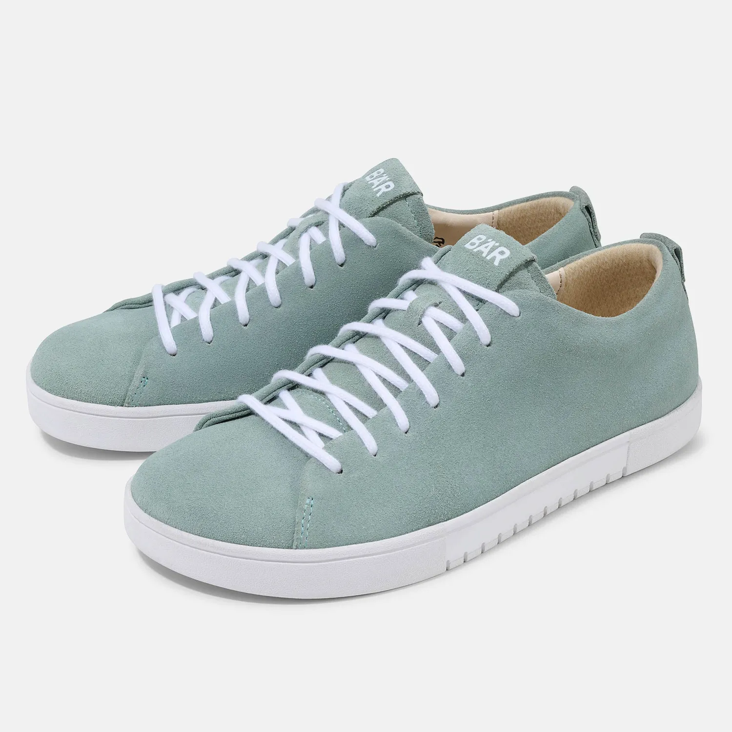 BÄR Dale 2.0 sneakers piele întoarsă gri deschis