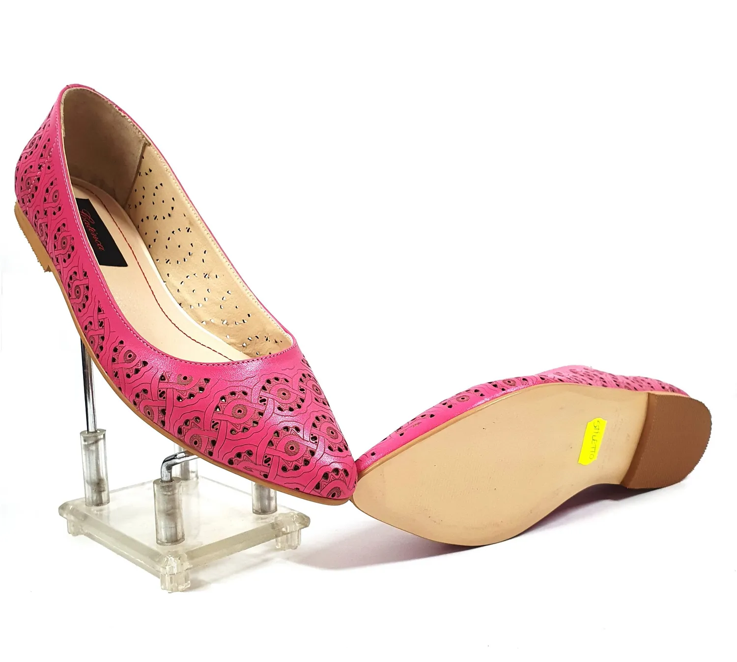 Catinca Shoes STP R balerini dama piele roz stileto