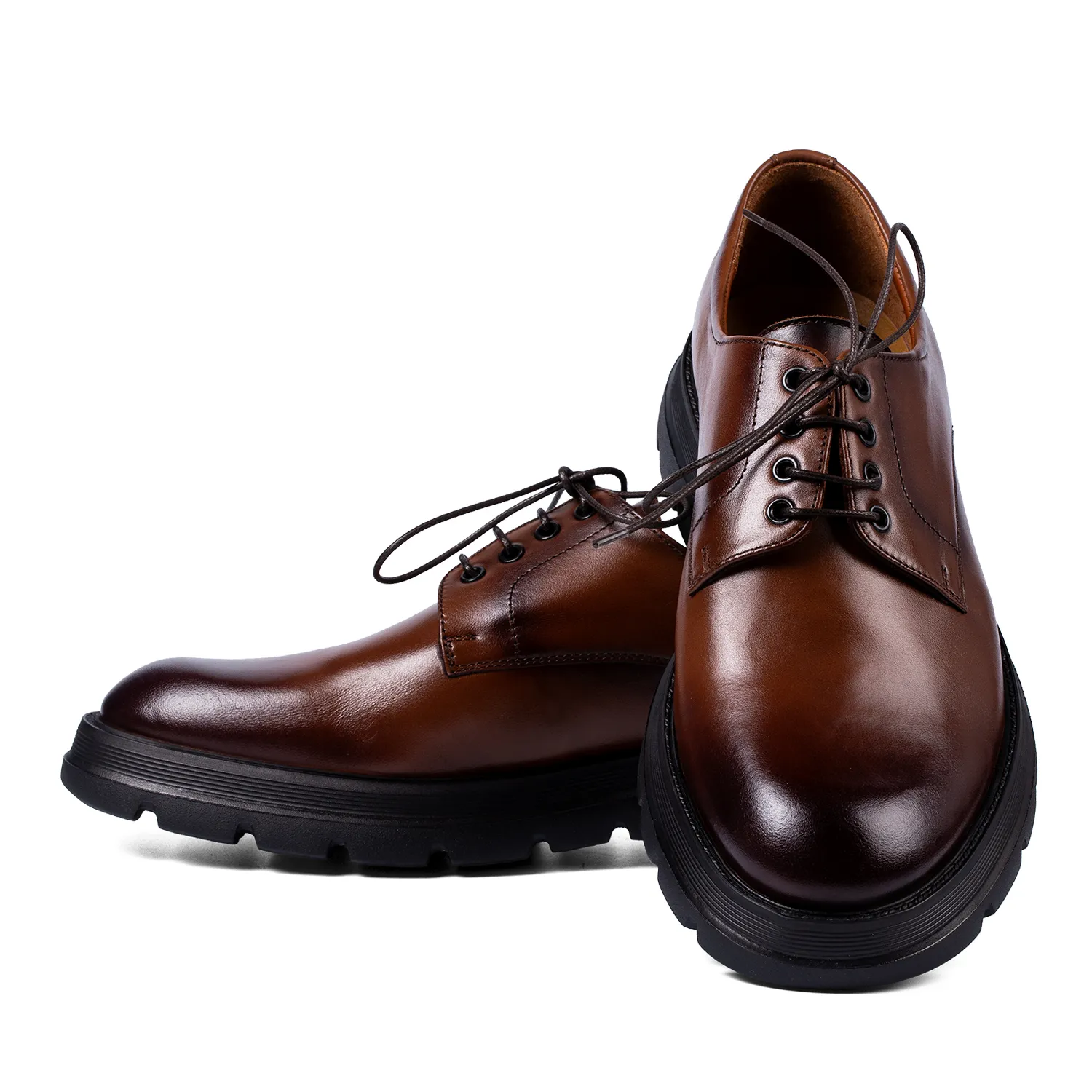 Lucas Shoes Casual 346 1009 pantofi coniac piele