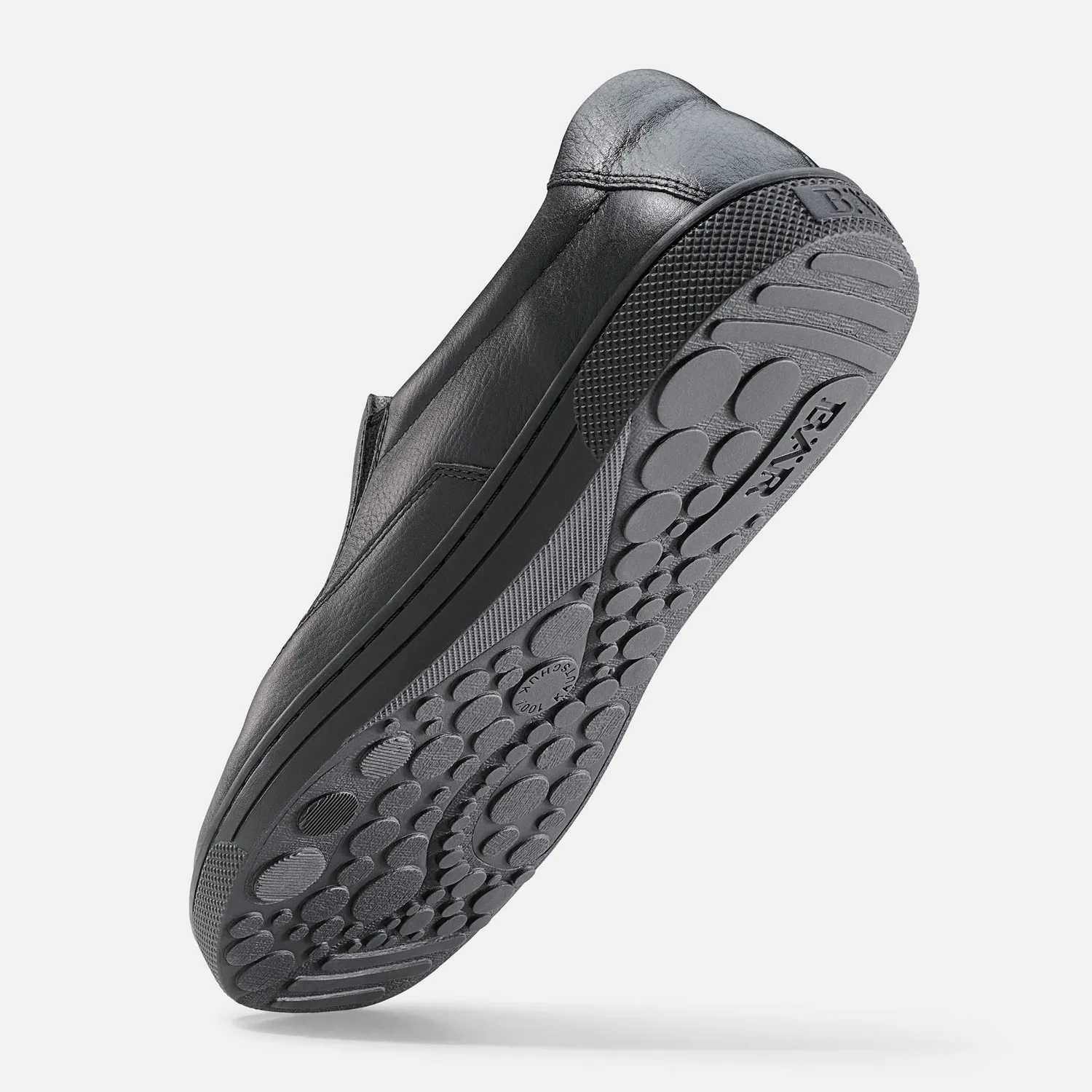 BÄR Bastian pantofi slip-on negri piele