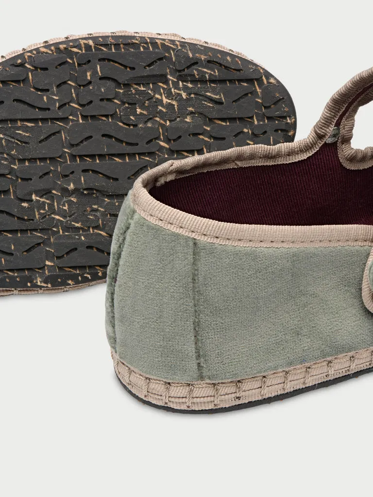 Flagelus Antoine Green pantofi mary jane verzi catifea