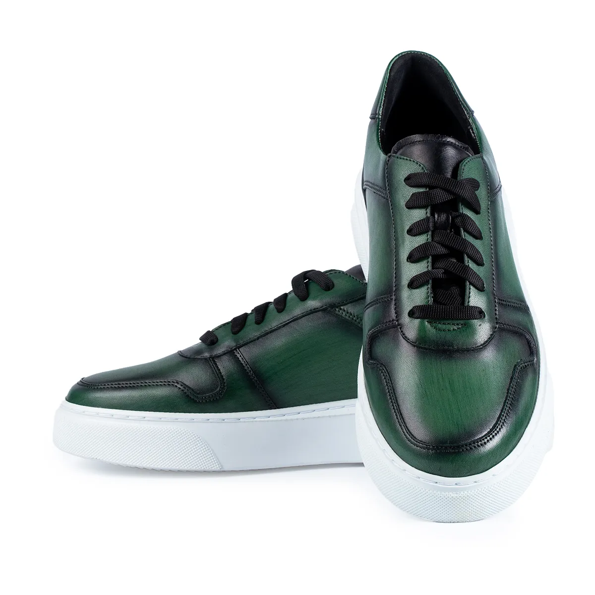 Lucas Shoes 515 sneakers barbati verzi piele