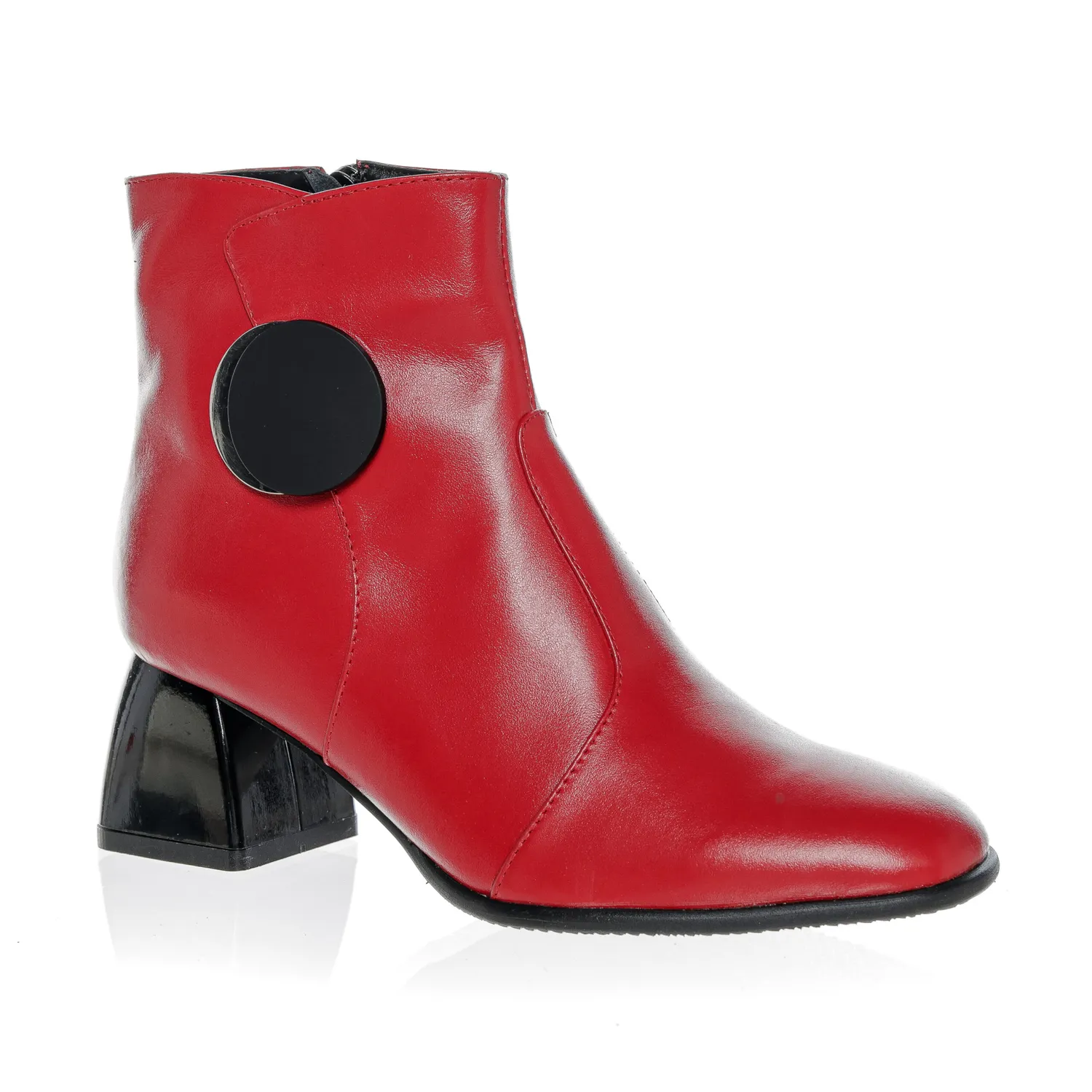 Catinca Shoes GX61 RB ghete dama piele rosu box