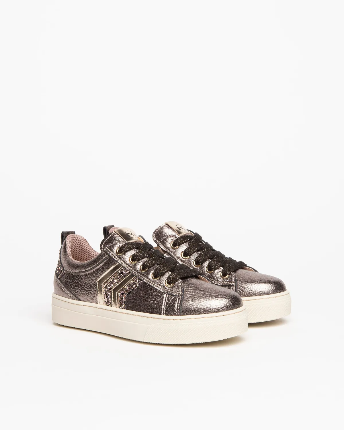 NeroGiardini sneakers fete glitter fermoar talpa usoara