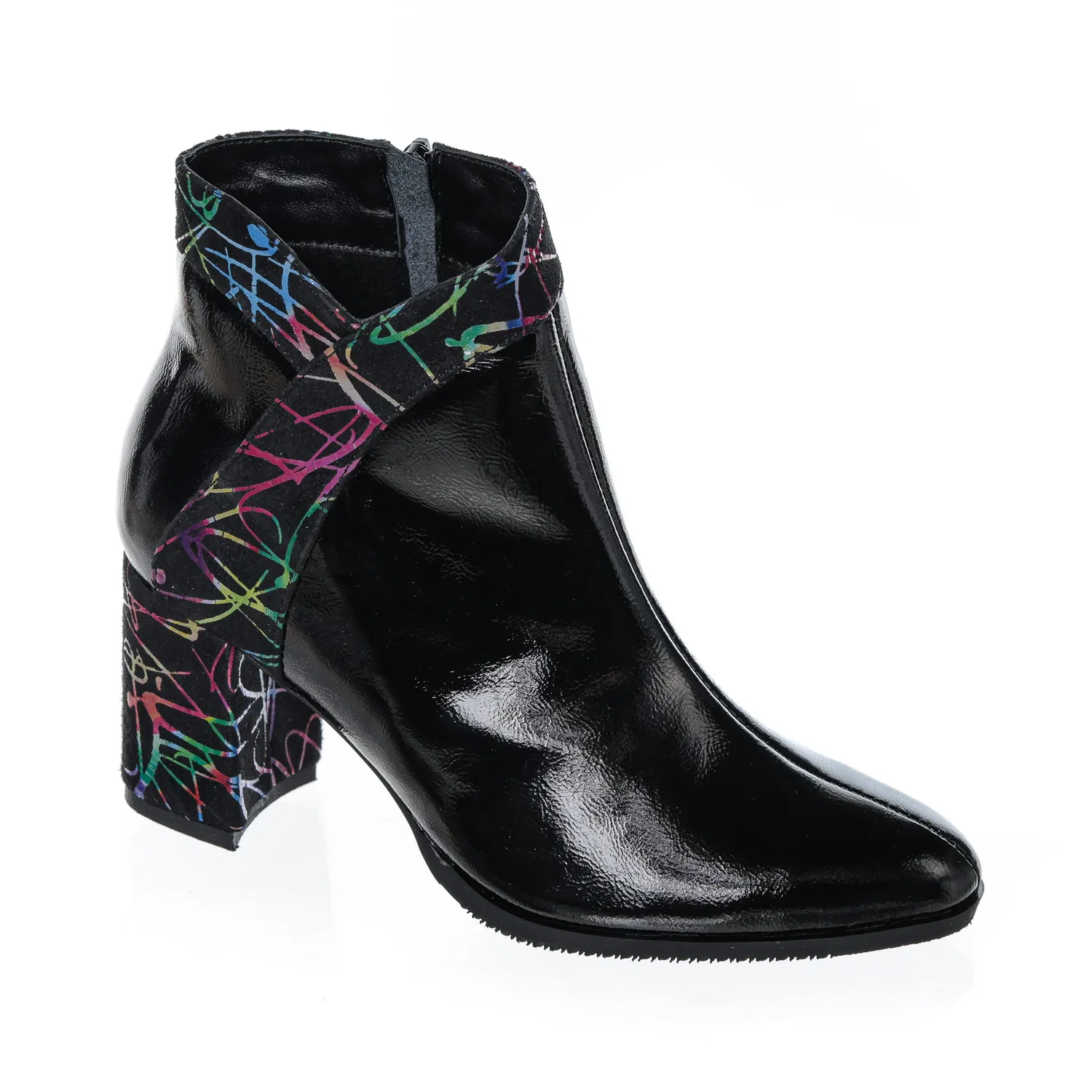 Catinca Shoes GX44 NBFC ghete dama negru box piele