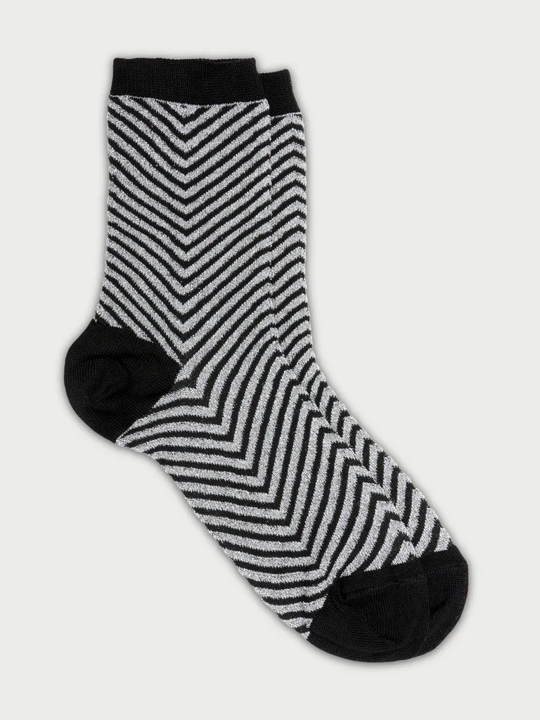 Flagelus Cheshire Cat Black șosete negre scurte