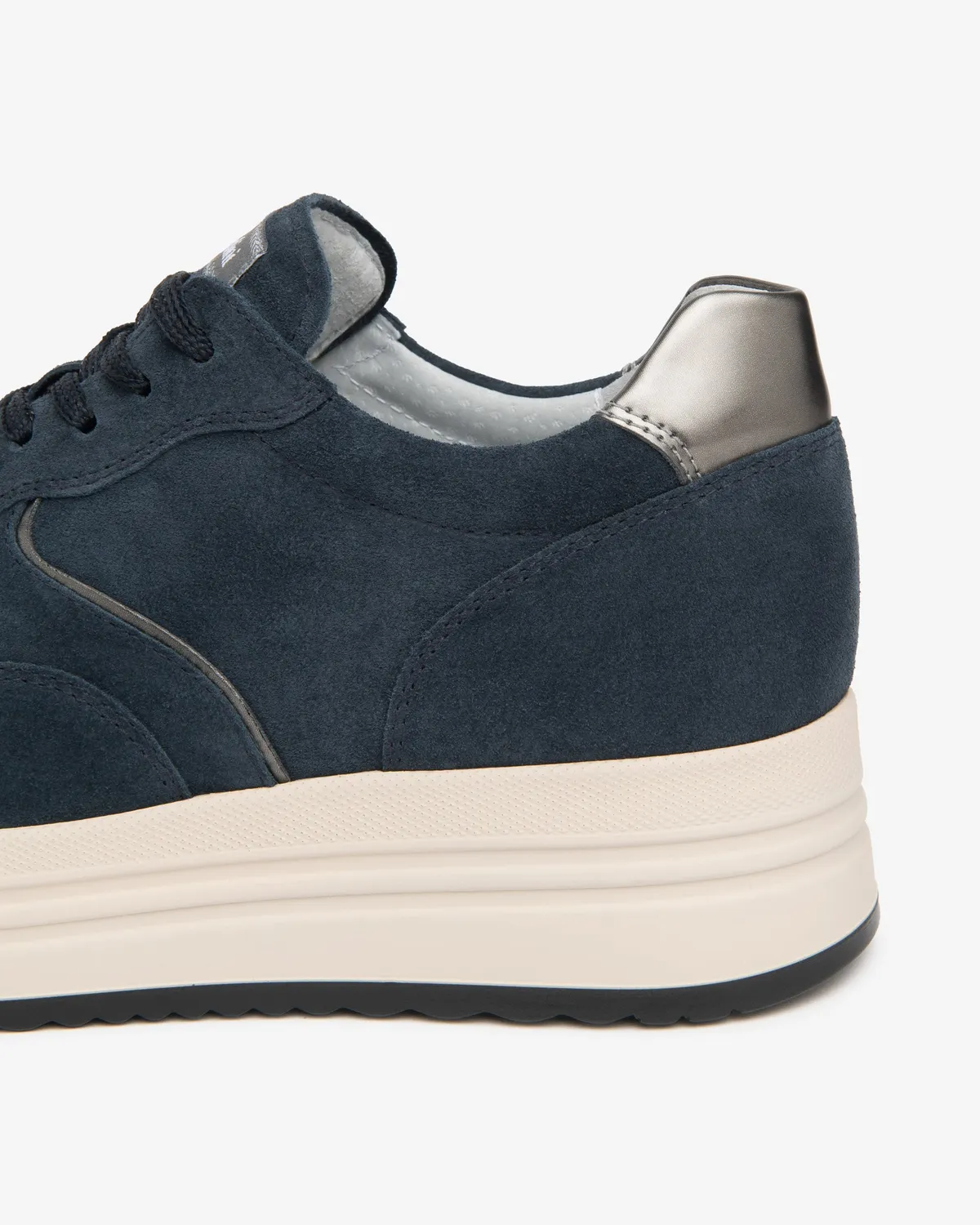 NeroGiardini sneakers dama piele intoarsa platforma