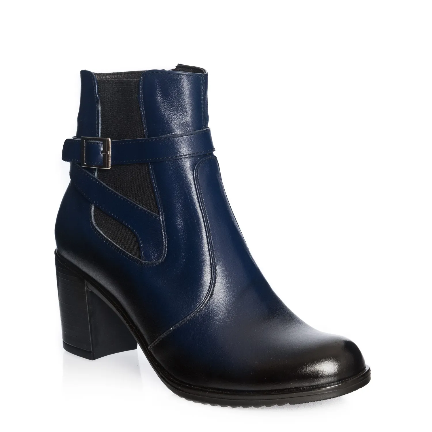 Catinca Shoes GX18 BP ghete piele naturala blu perie