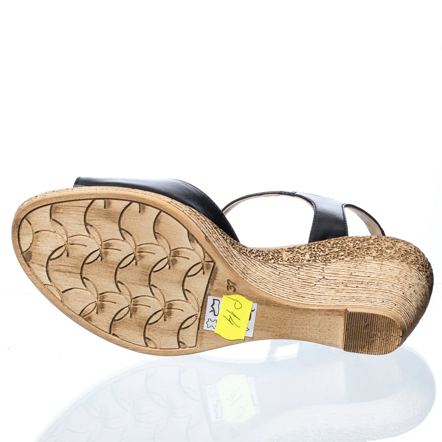 Catinca Shoes P14 N sandale dama negre piele naturala