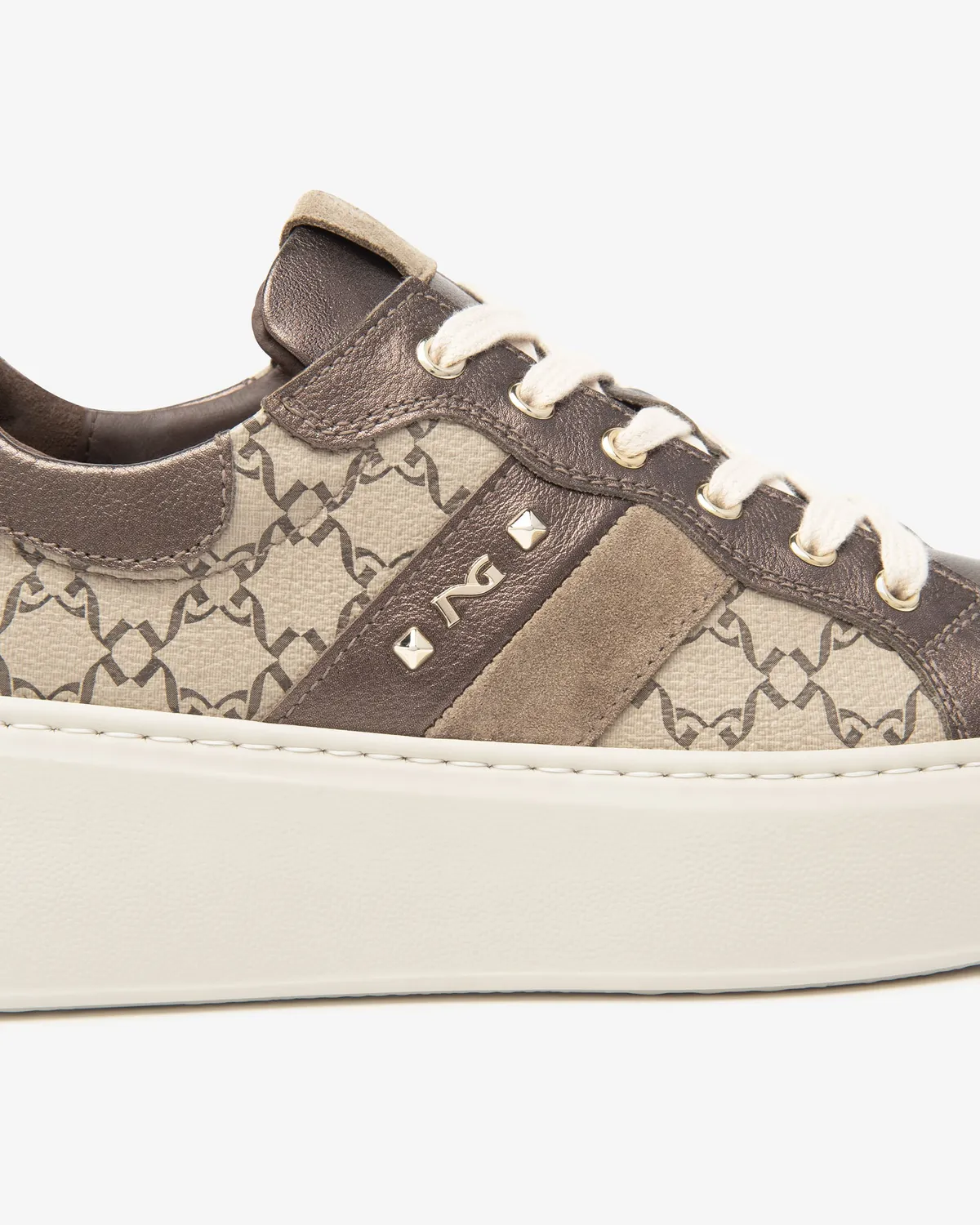 NeroGiardini sneakers dama piele tehnic intoarsa iarna