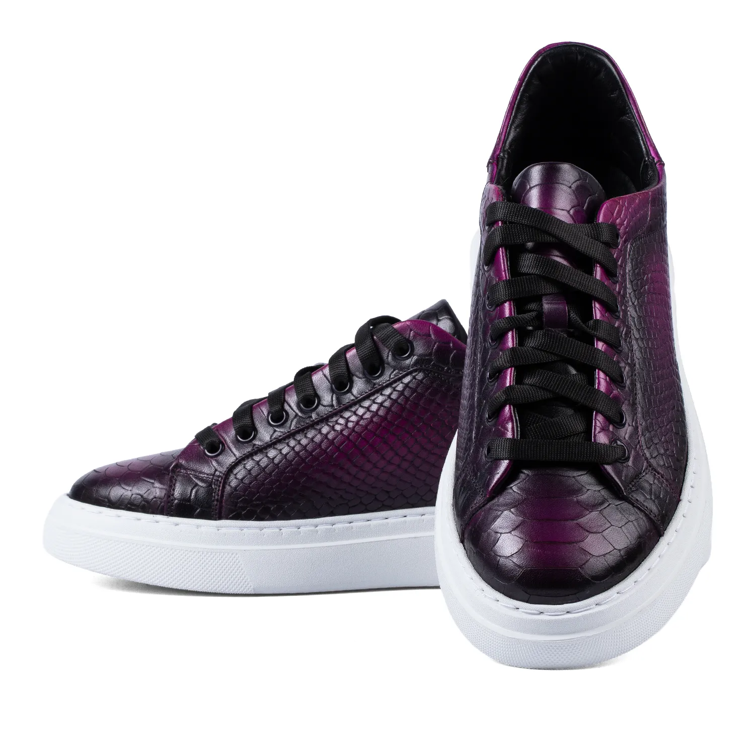Lucas Shoes 513 Chile Bordo sneakers piele naturala