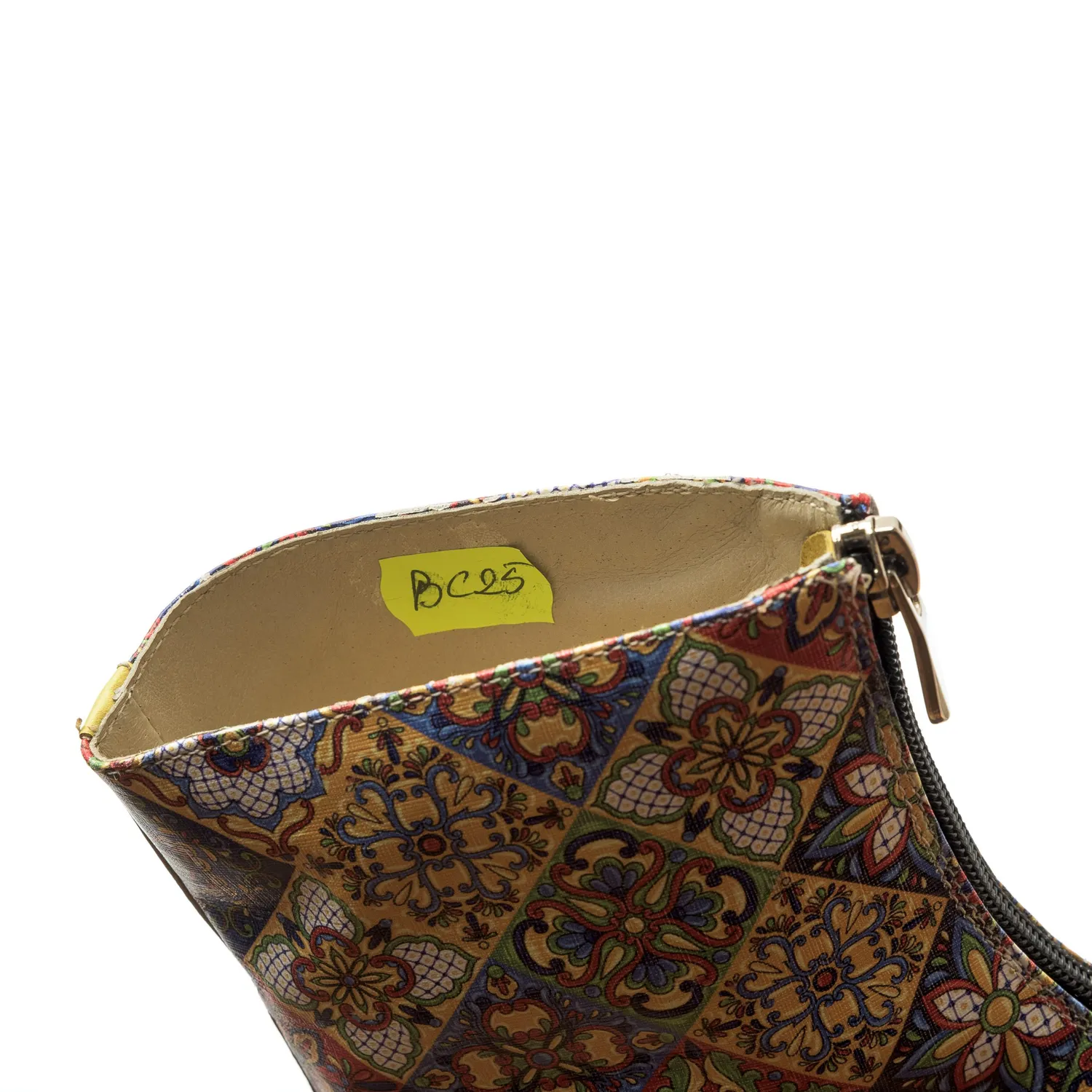 Catinca Shoes BC25 GBM3D bocanci dama piele galben mozaic
