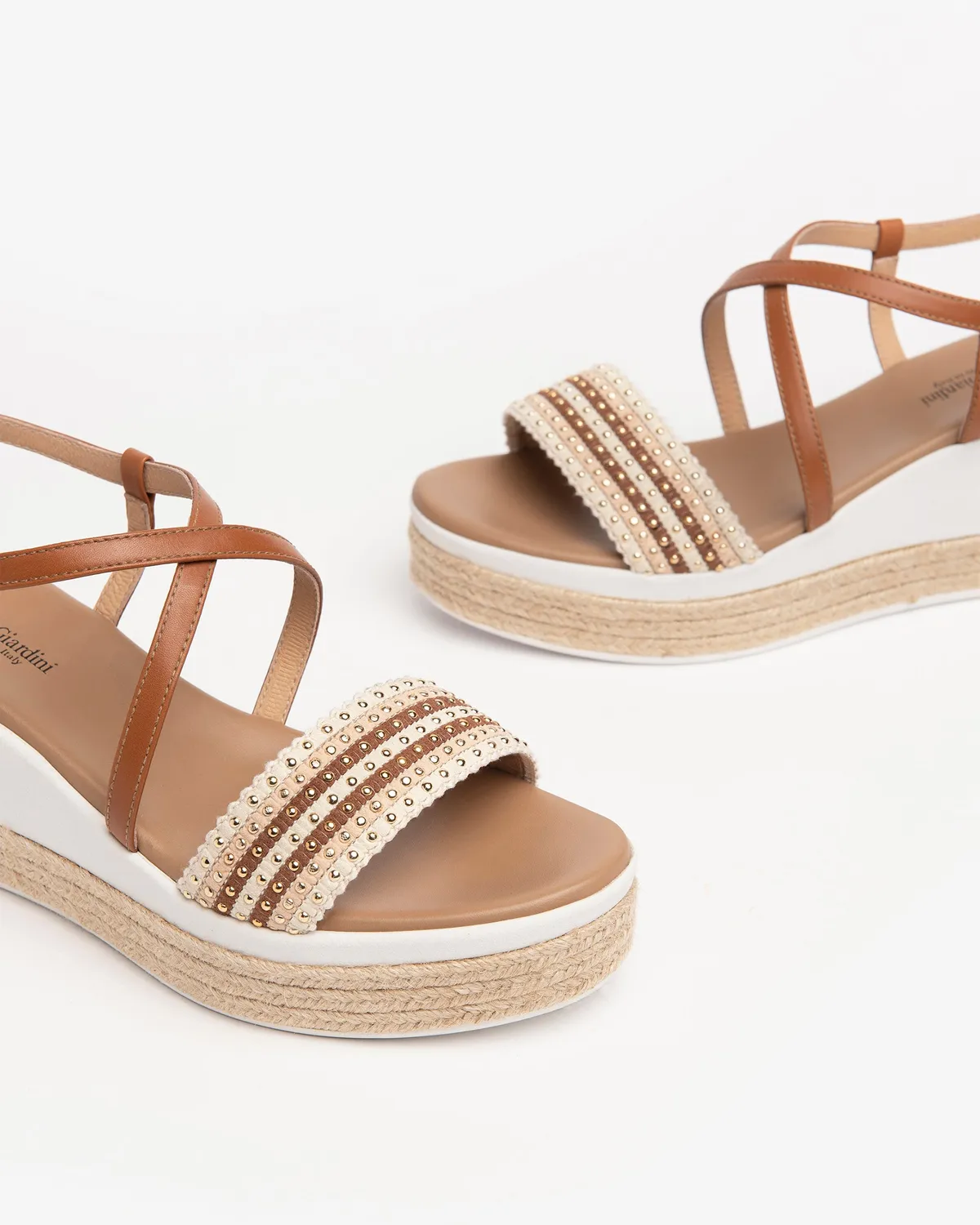 NeroGiardini sandale piele dama platforma 7 cm vara