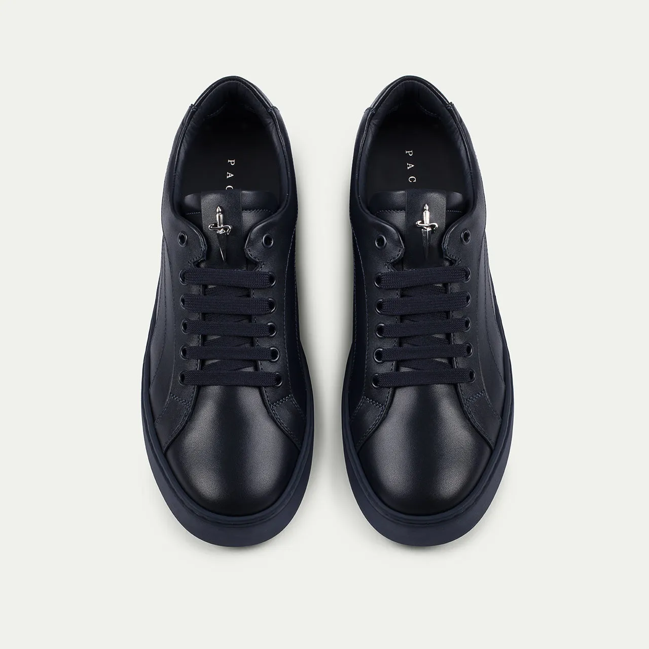 Cesare Paciotti Linea Derby pantofi bleumarin piele