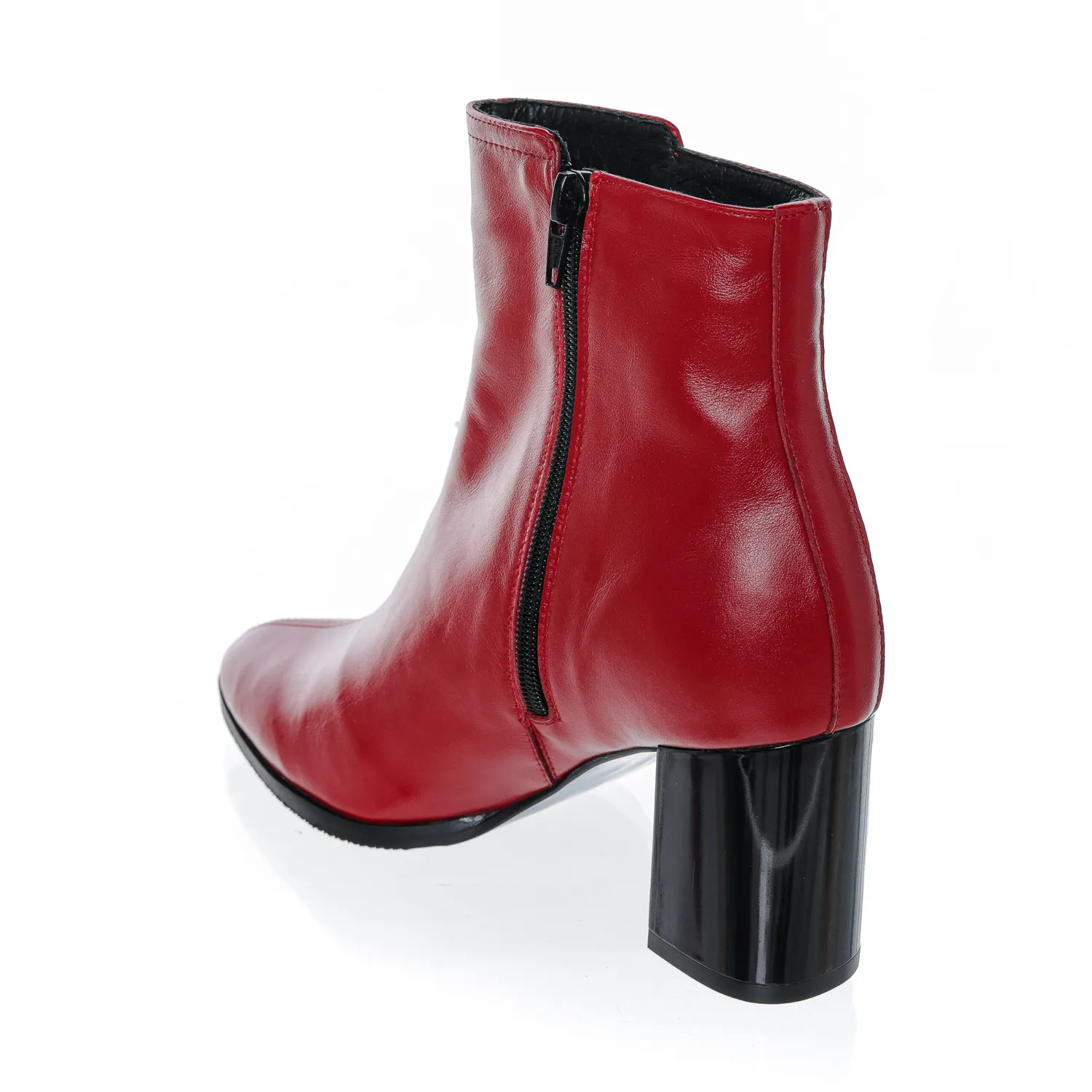 Catinca Shoes GX75 RB ghete dama rosii piele naturala