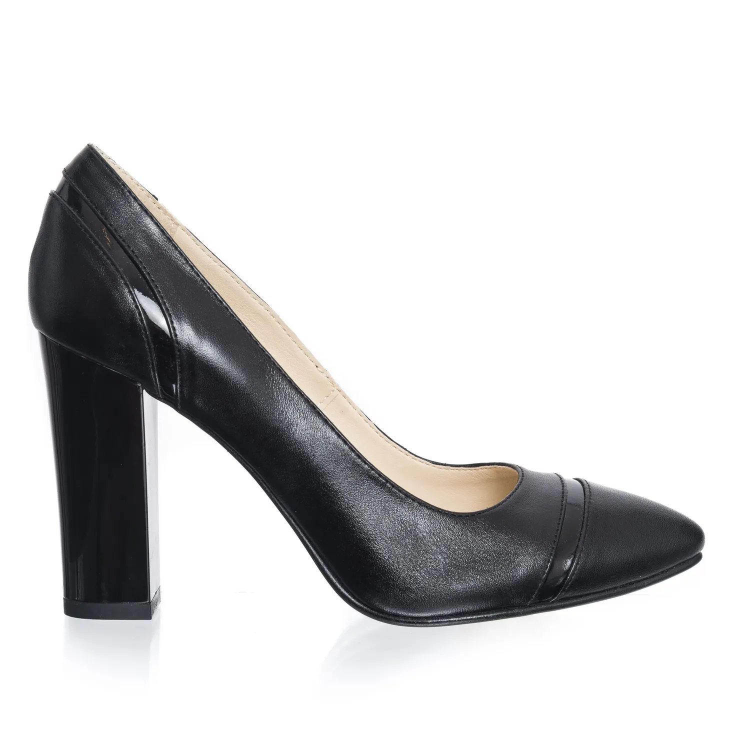 Catinca Shoes 2692 NBL pantofi dama negru lac piele