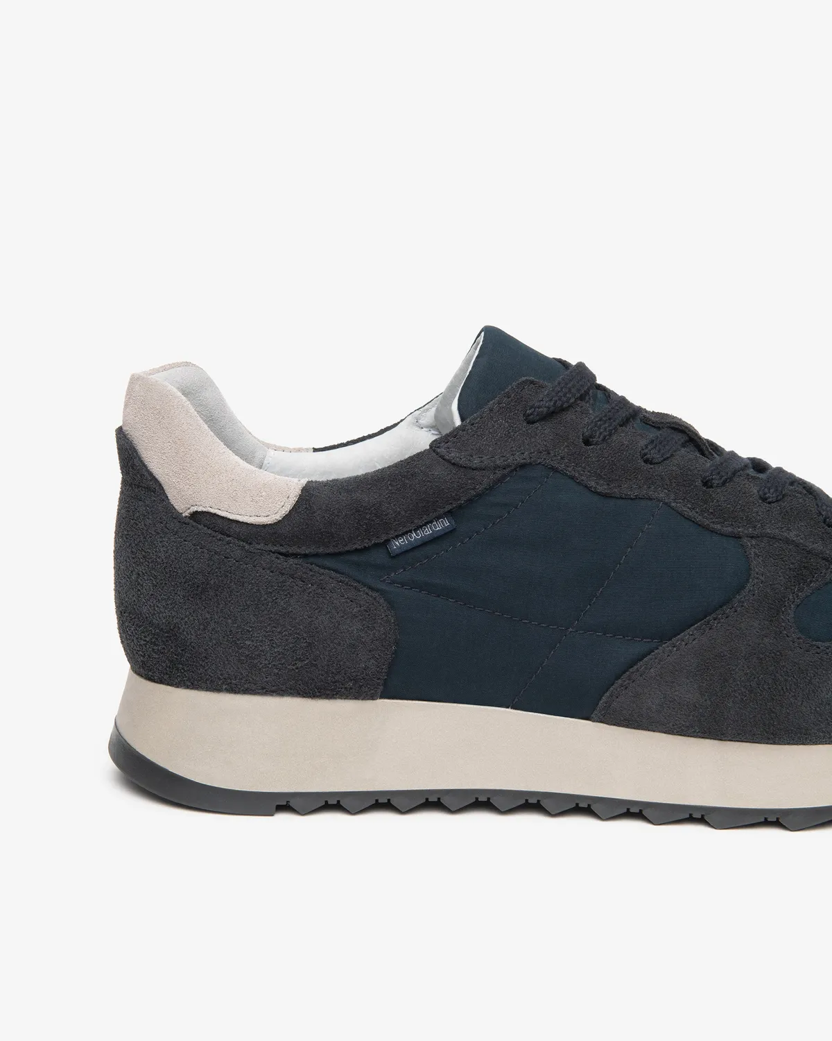 Sneakers piele intoarsa barbati NeroGiardini panza