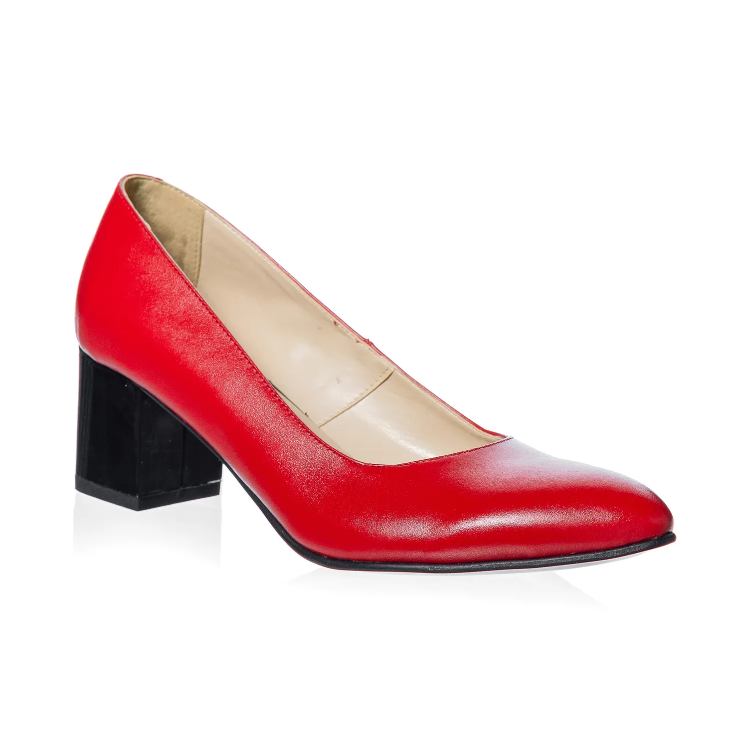 Catinca Shoes A2 RB pantofi piele rosu box dama