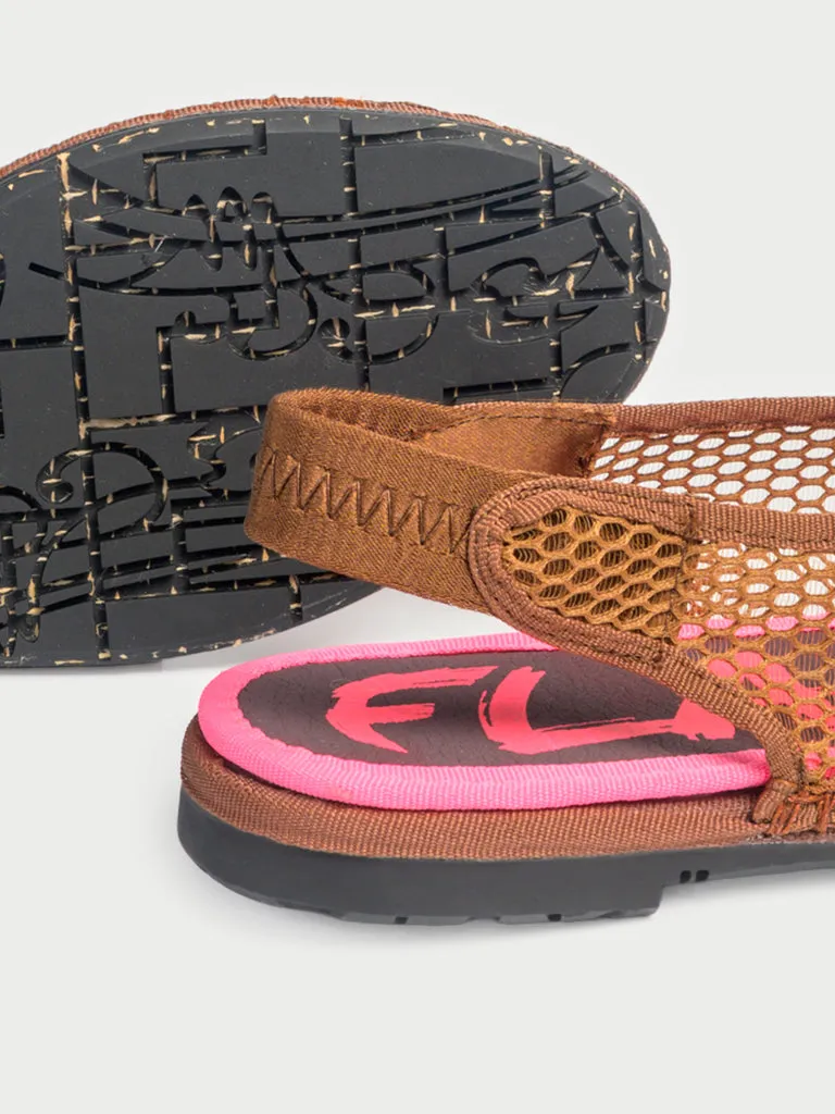 Flagelus Narnia Mesh Brown slippers maro plasa
