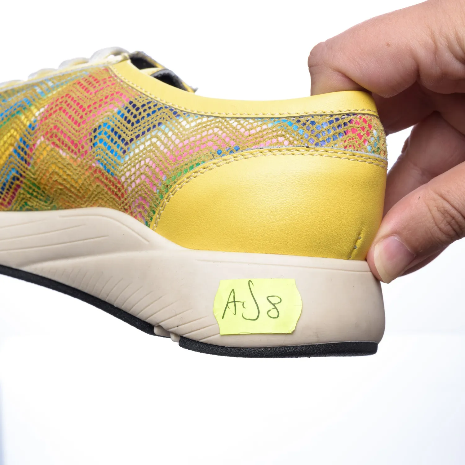Catinca Shoes AD8 GM pantofi sport galben piele