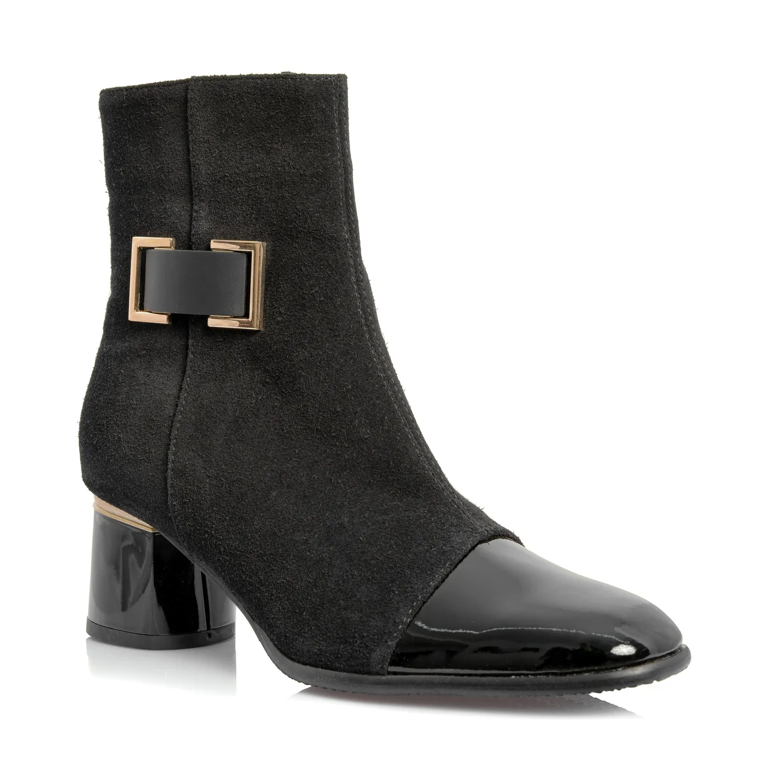 Catinca Shoes GX75 NAL ghete dama negre piele naturala