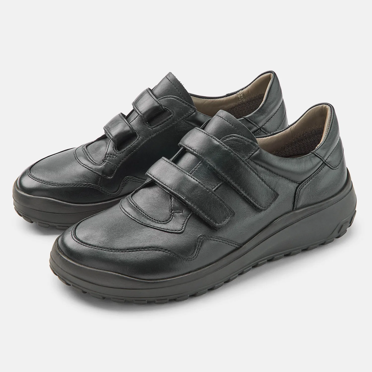 BÄR Jori sneakers piele negri velcro