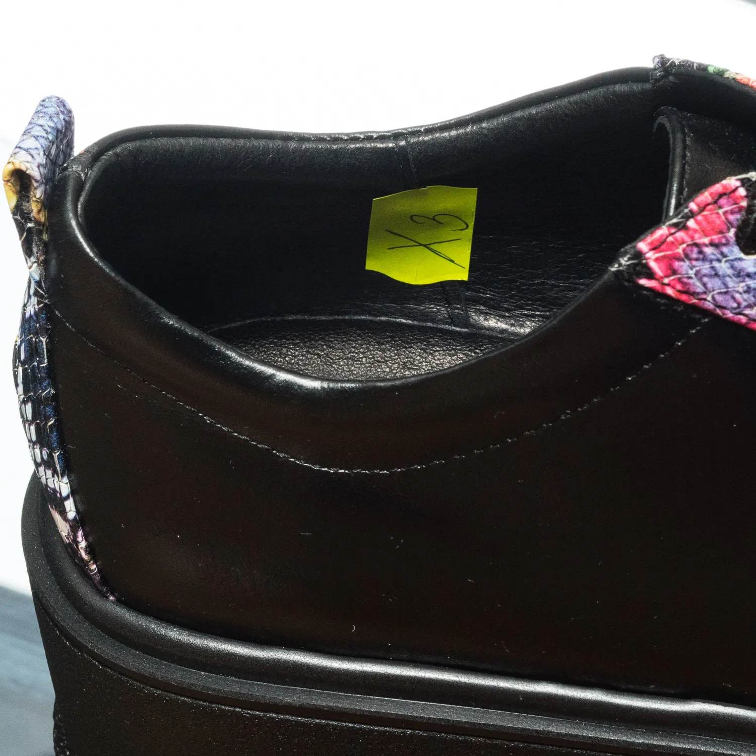 Catinca Shoes X3 NBSR pantofi dama piele negru cu rosu