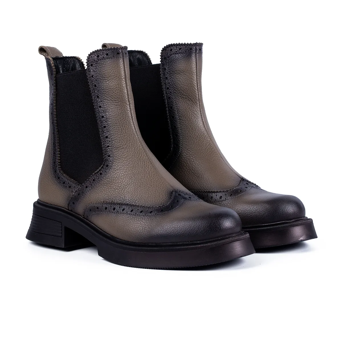 Lucas Shoes 400 ghete femei bej piele naturala