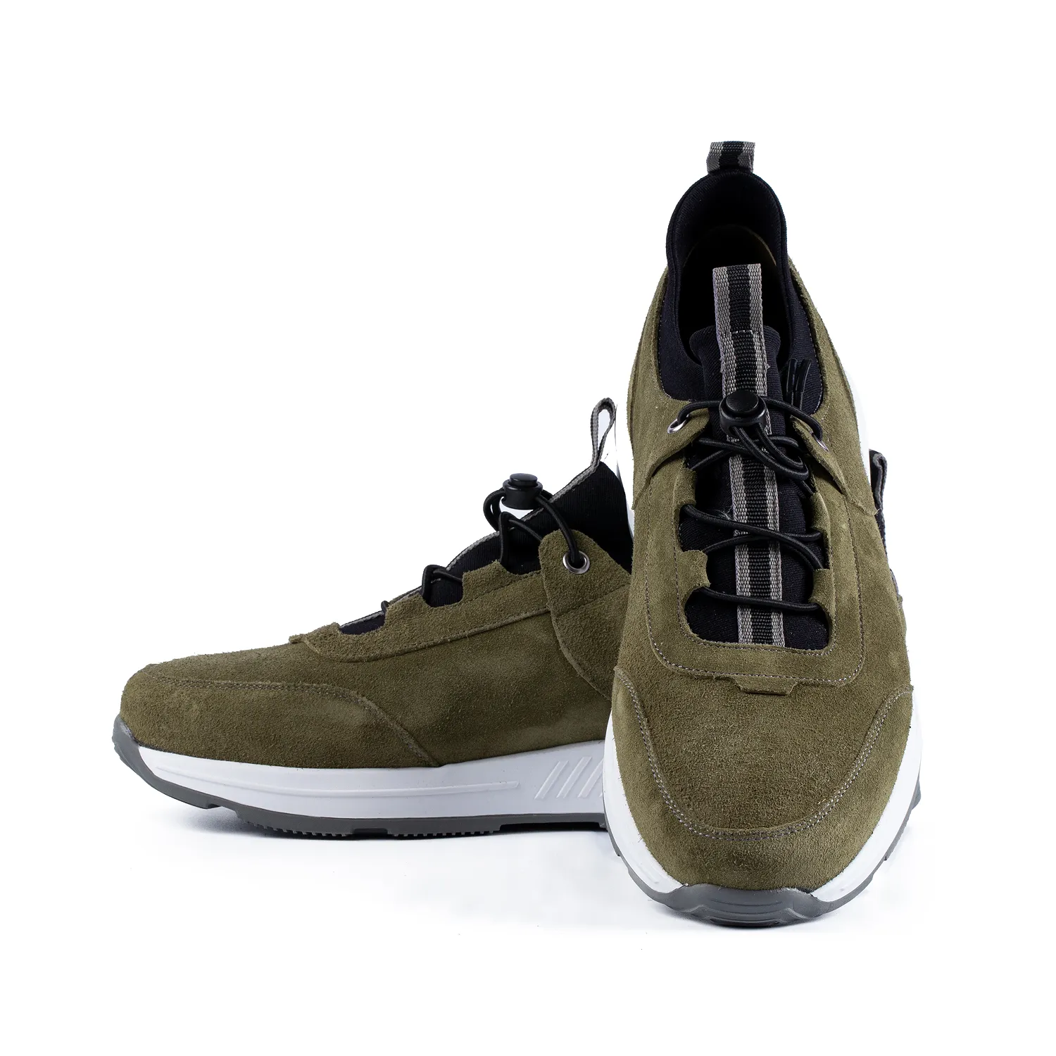 Lucas Shoes 520 sneakers verde piele naturală