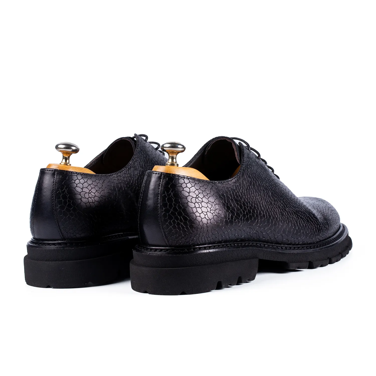 Lucas Shoes Elegant 715 Ukr pantofi barbati negri piele