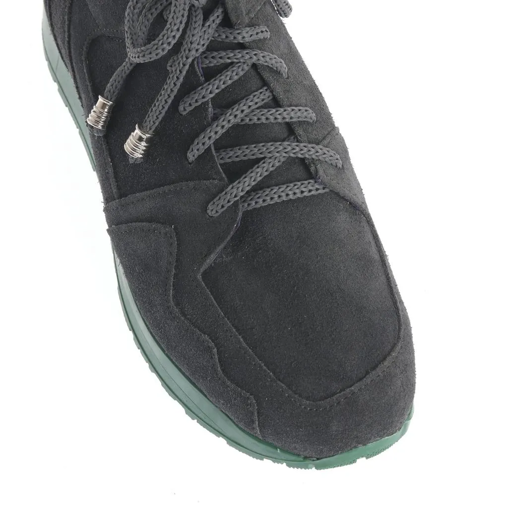 Ana Urbana Shoes Carmen pantofi gri-verde platformă
