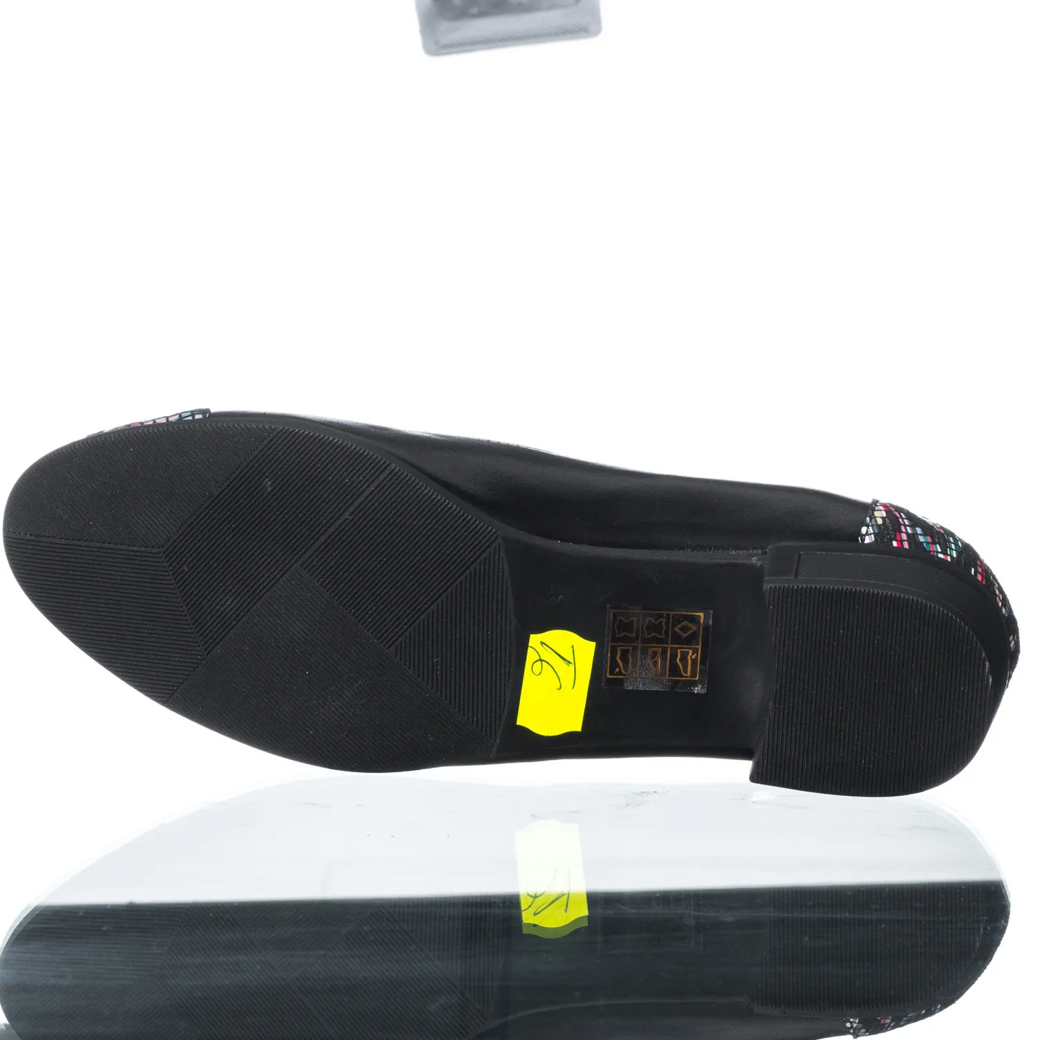 Catinca Shoes T6 NBZ pantofi dama piele naturala negru zigzag
