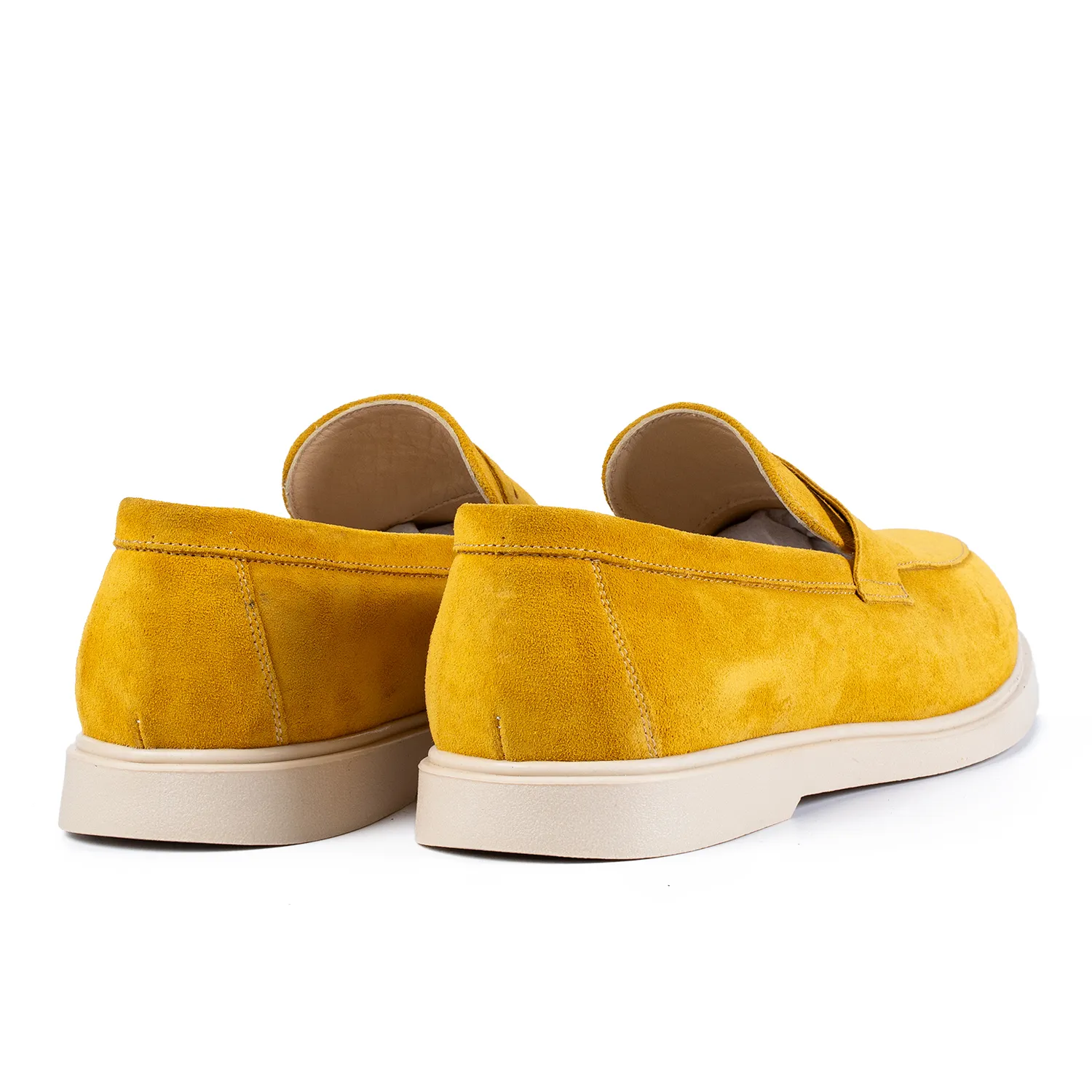 Lucas Shoes Ezra mocasini bărbați galben piele naturală