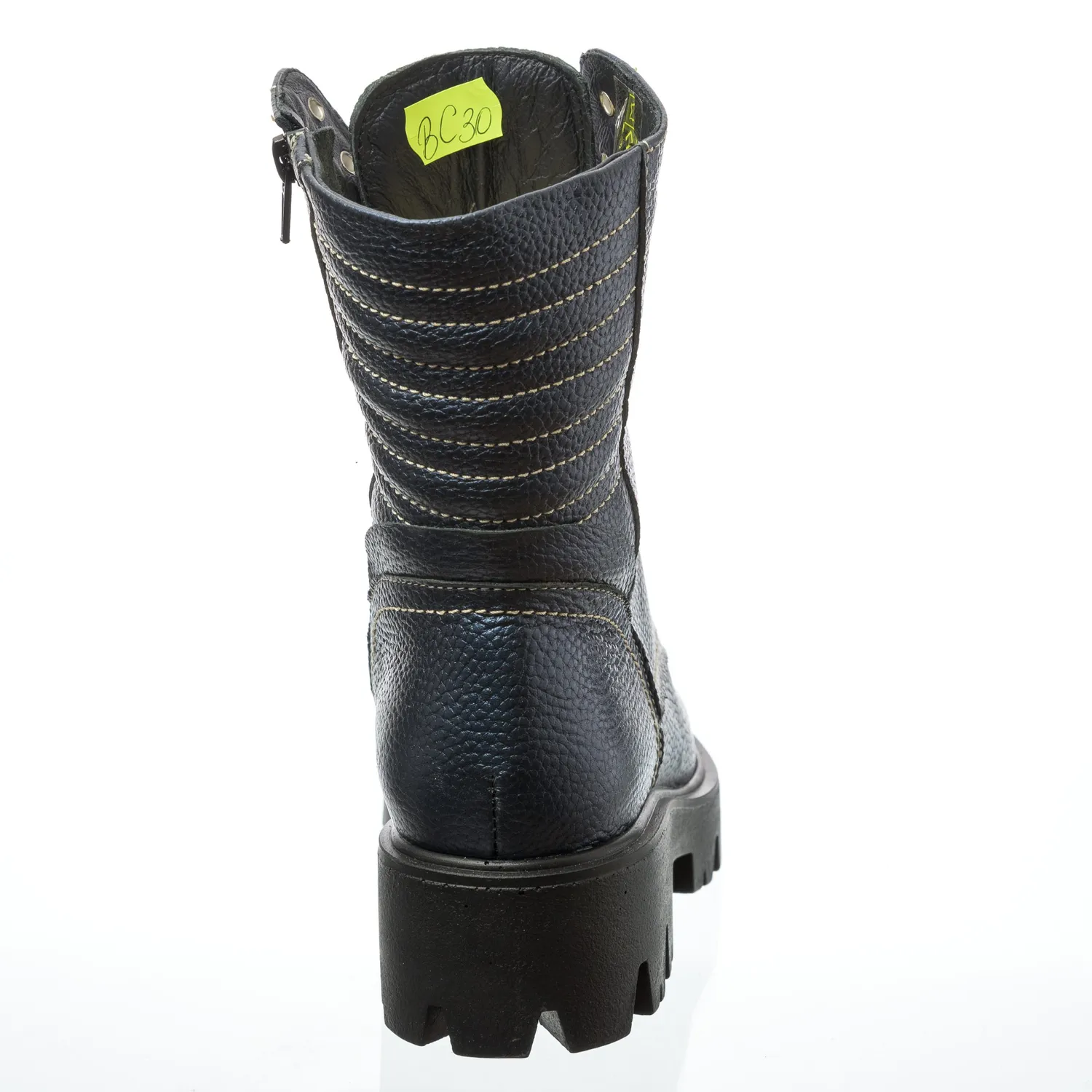 Bocanci damă Catinca Shoes BC15 BS bleu sidef piele