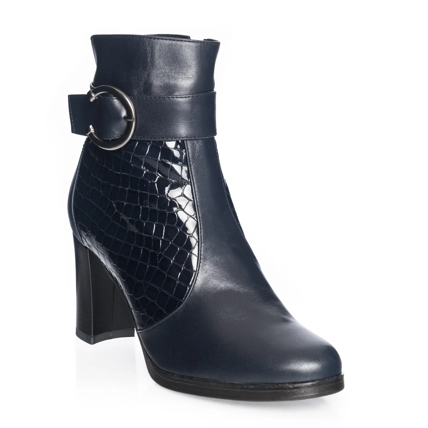 Catinca Shoes GX25 BBC ghete dama albastru croco piele