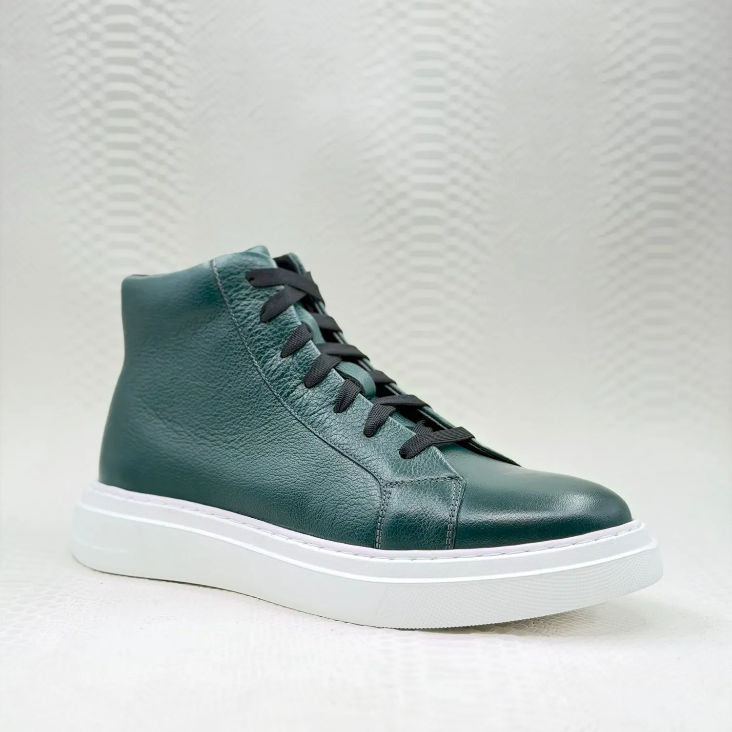 Lucas Shoes 855 A Bizon Verde ghete piele naturală