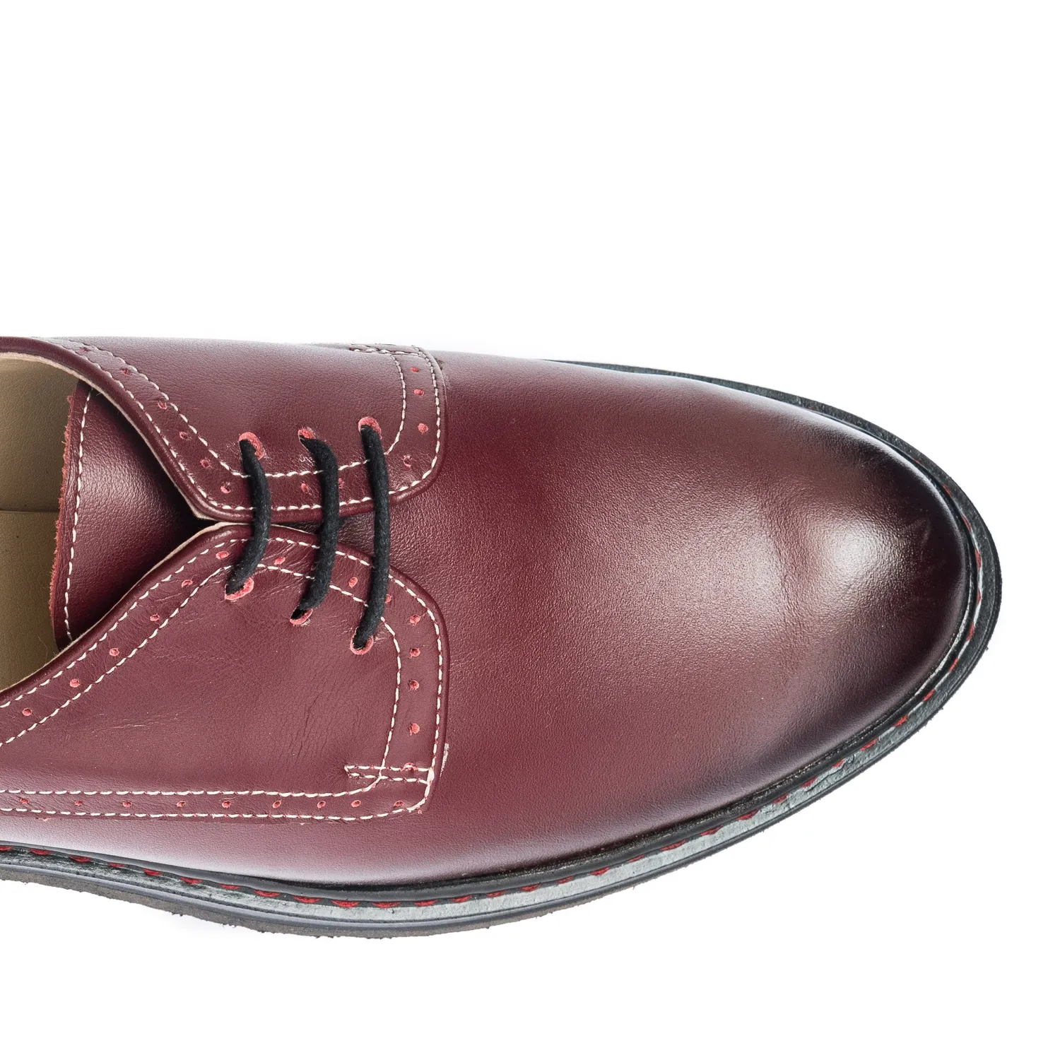 Catinca Shoes G33 BP pantofi dama bordo perie piele