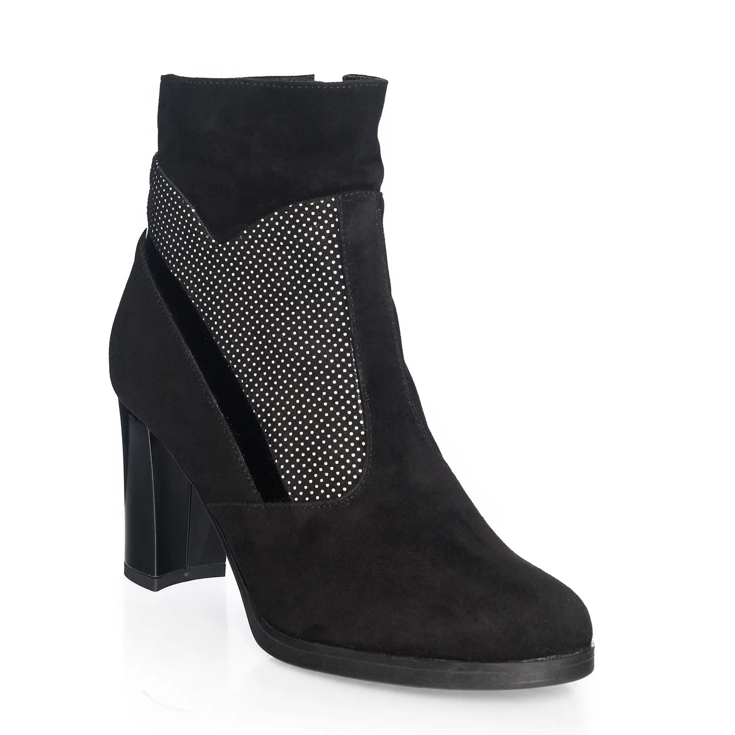 Catinca Shoes GX26 NAP ghete dama piele negru antilopa