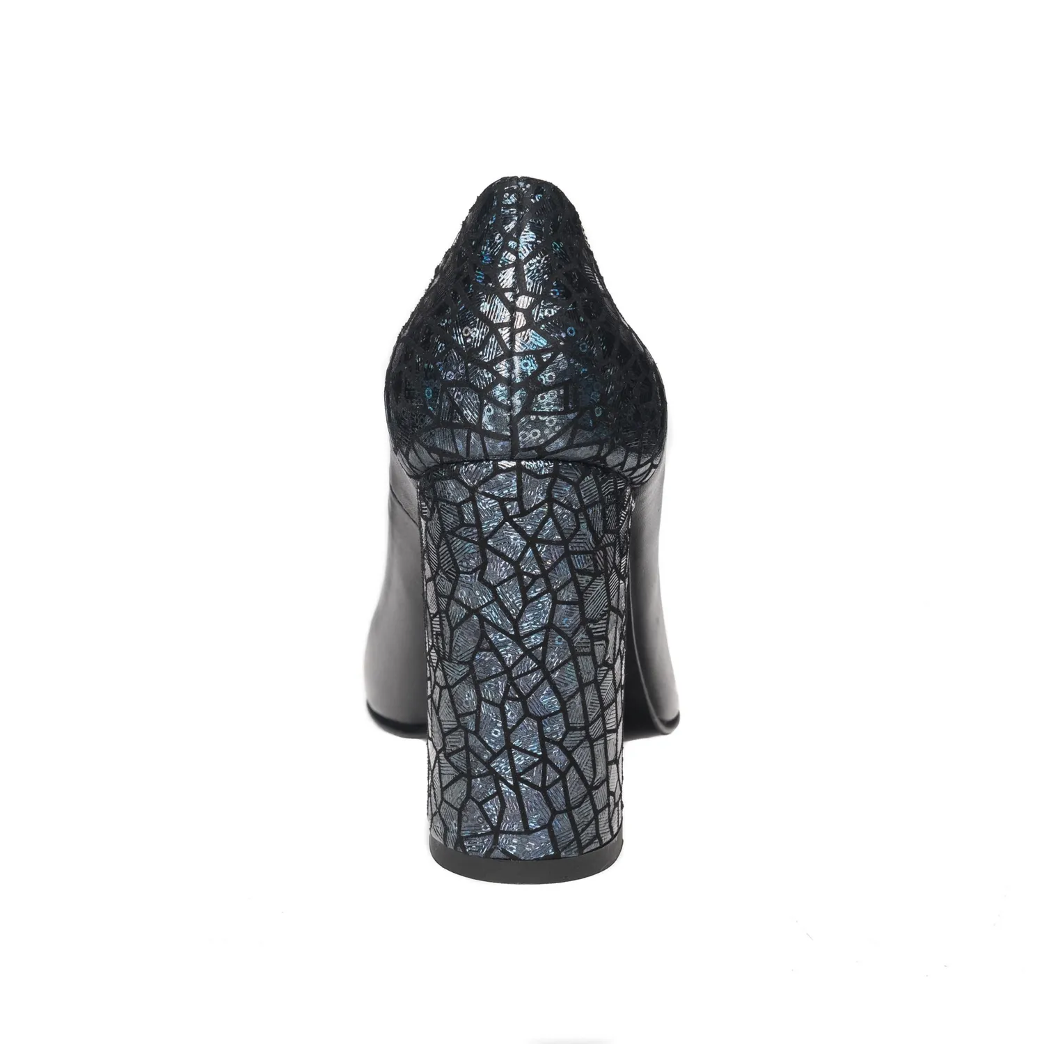 Catinca Shoes 2692 NI pantofi piele negru imprimeu