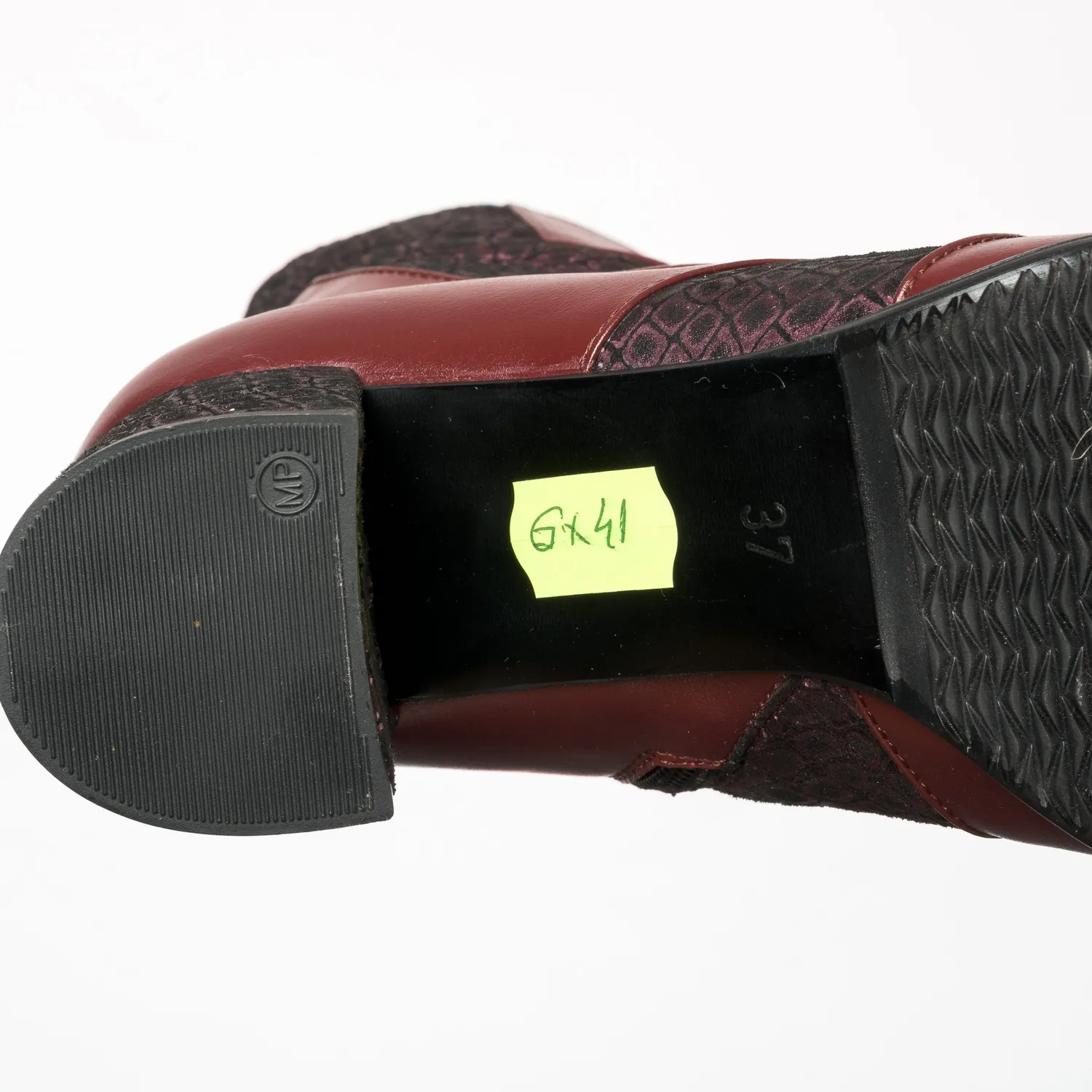 Catinca Shoes GX41 BoBP ghete damă piele bordo ponei